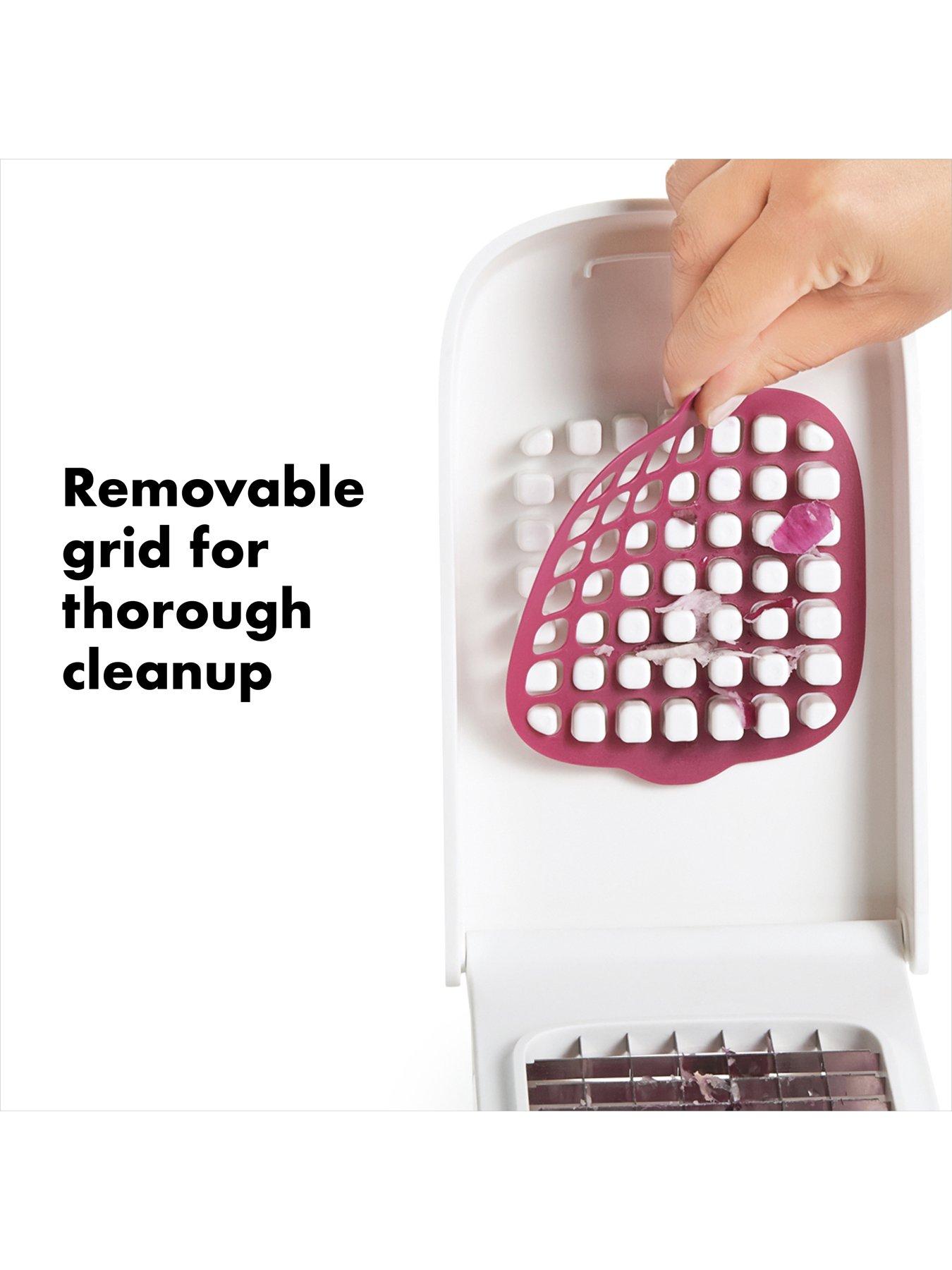  image of oxo-vegetable-chopper-with-easy-pour-opening