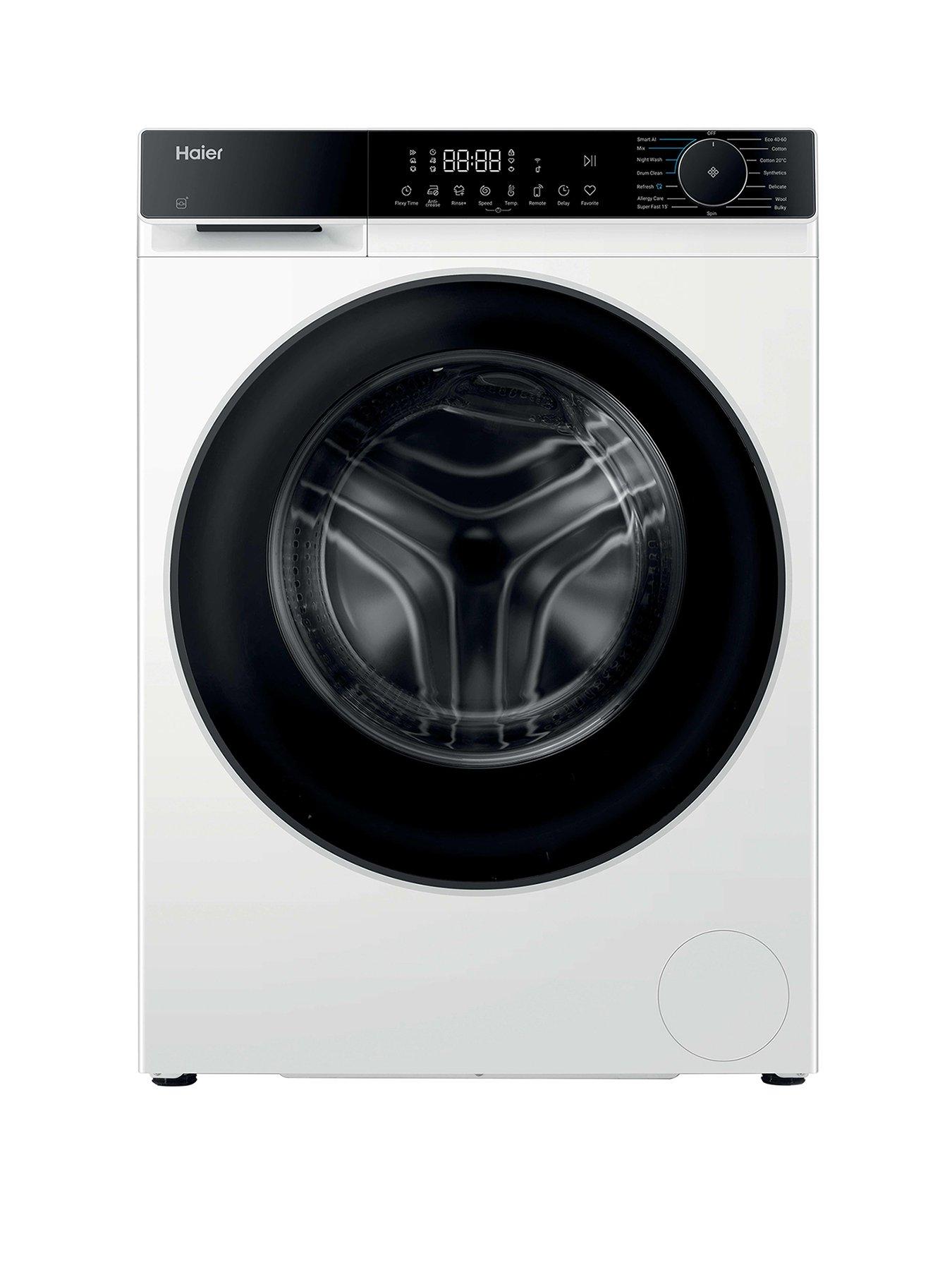 Haier X Series 5 HW100-BP14357UUK 10kg Washing Machine with 1400 rpm spin, WiFi Connected, White, A Rated