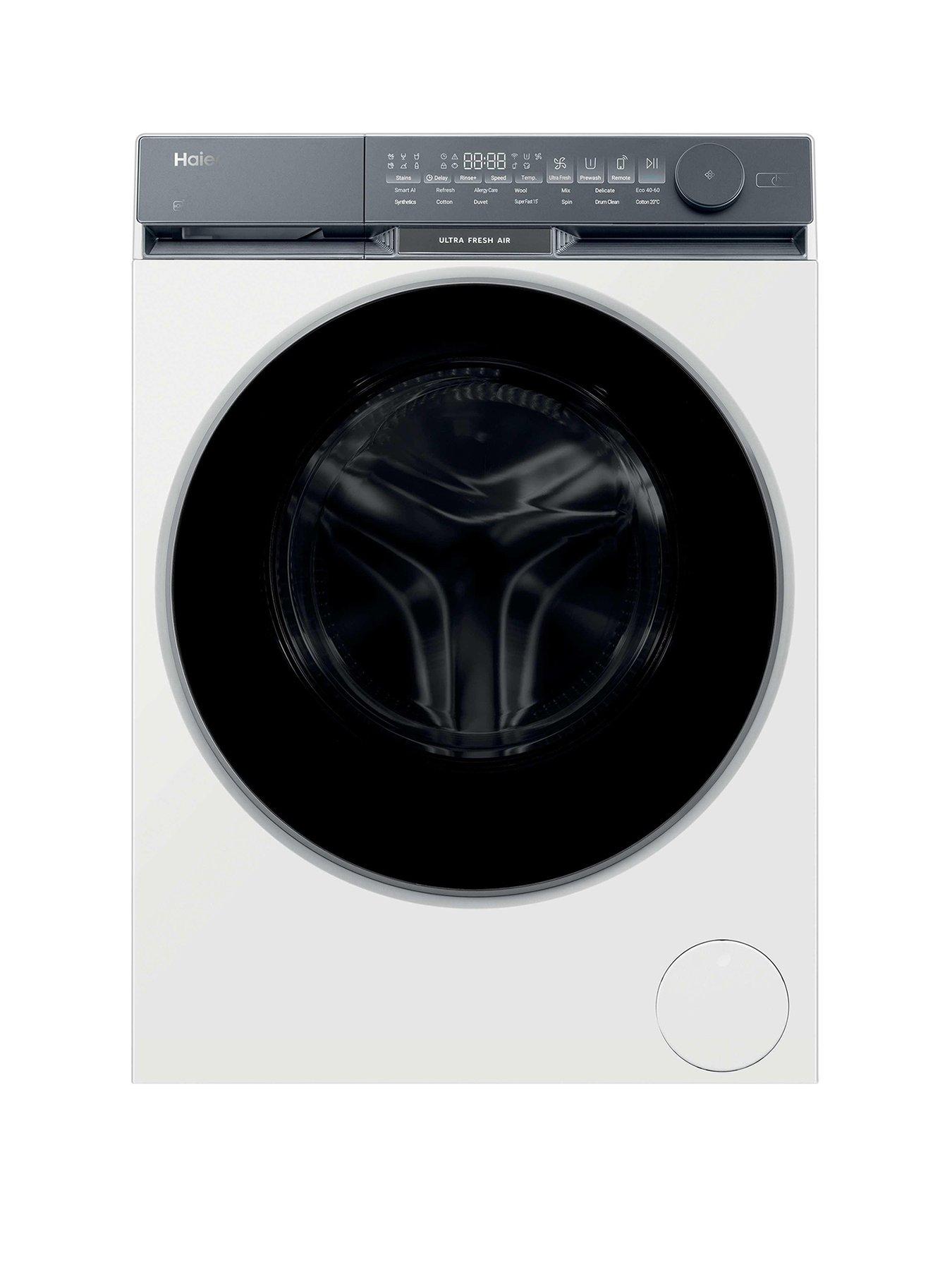 Haier X Series 9 HW100-B14387UUK 10kg Washing Machine with 1400 rpm spin, WiFi Connected, White, A Rated