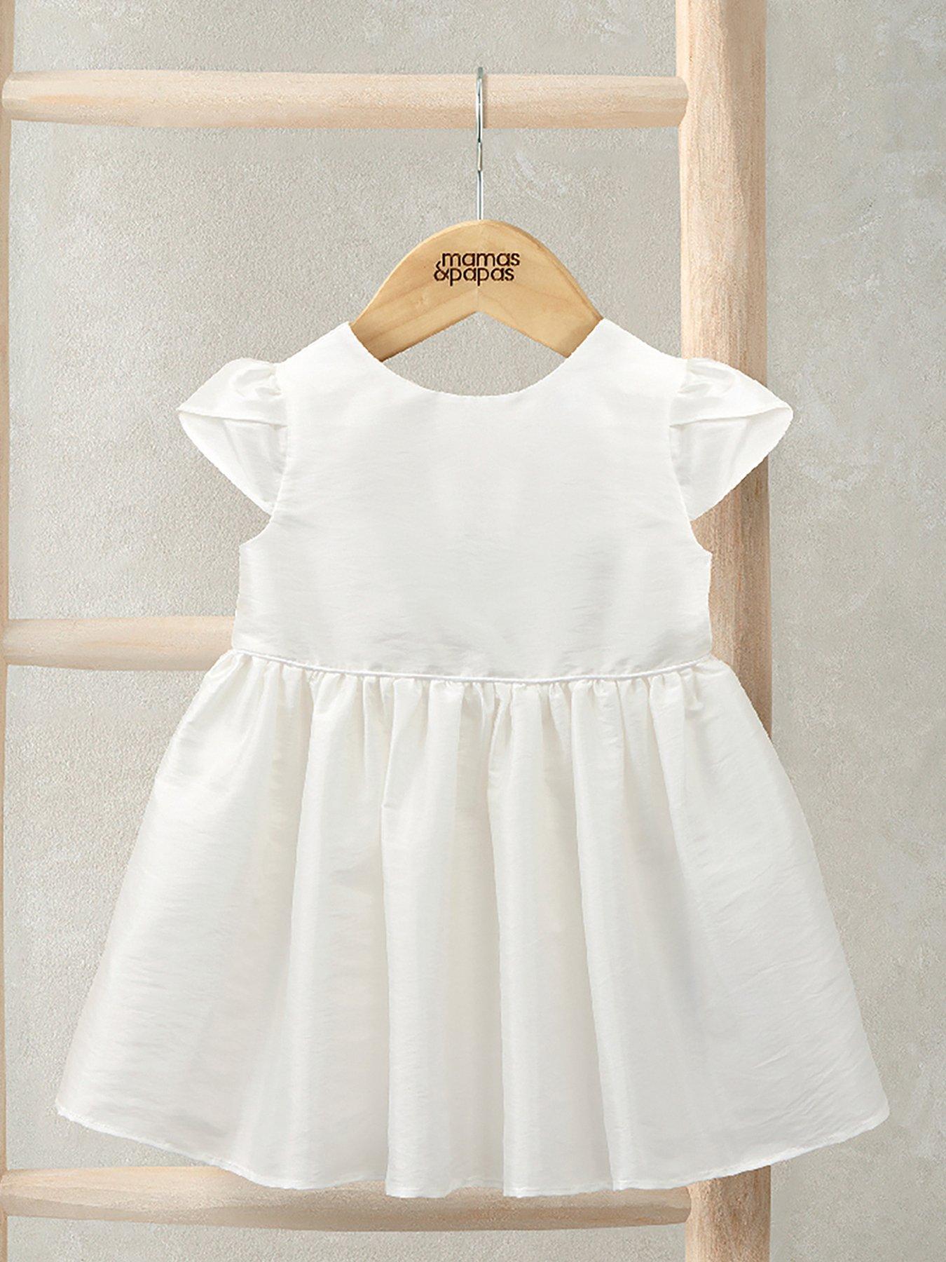 undefined Baby Girls Taffeta Dress - White