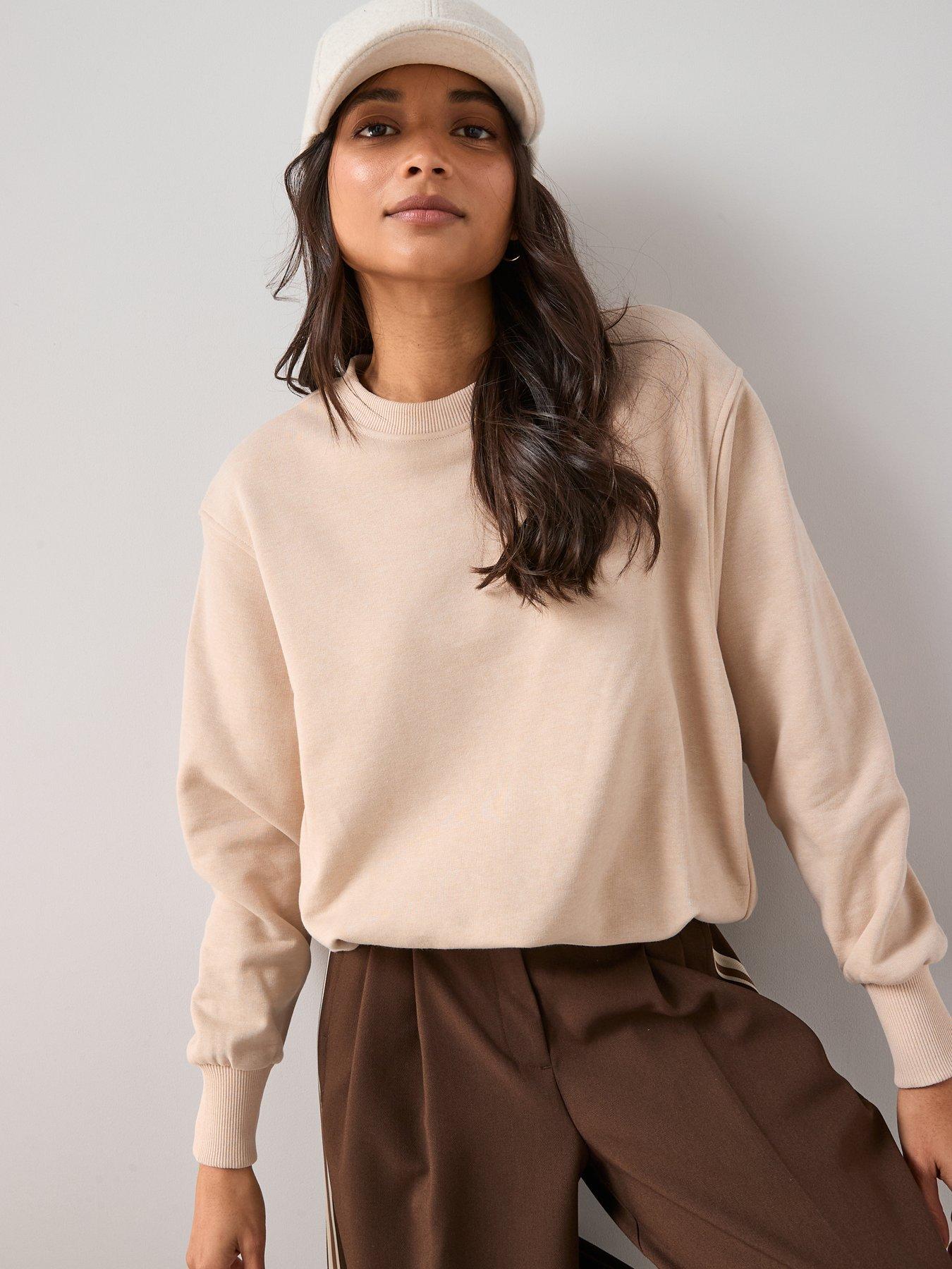 The Very Collection Bubble Hem Sweater - Beige