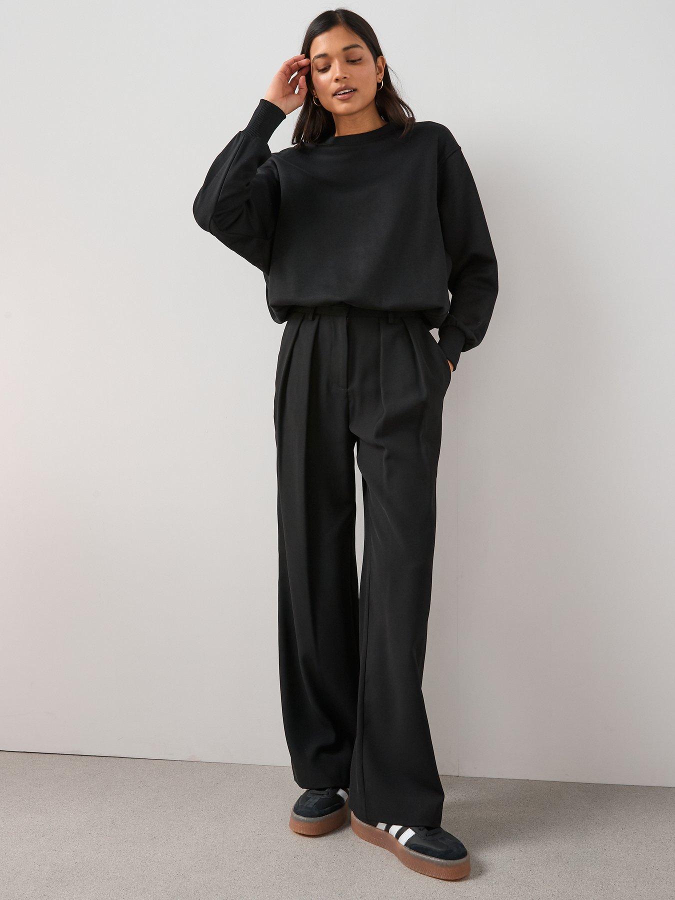 Image 5 of 6 of The Very Collection Bubble Hem Sweater - Black