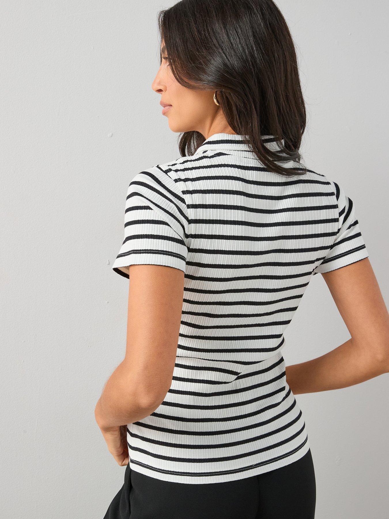 Image 2 of 6 of The Very Collection Stripe Polo Top - Multi