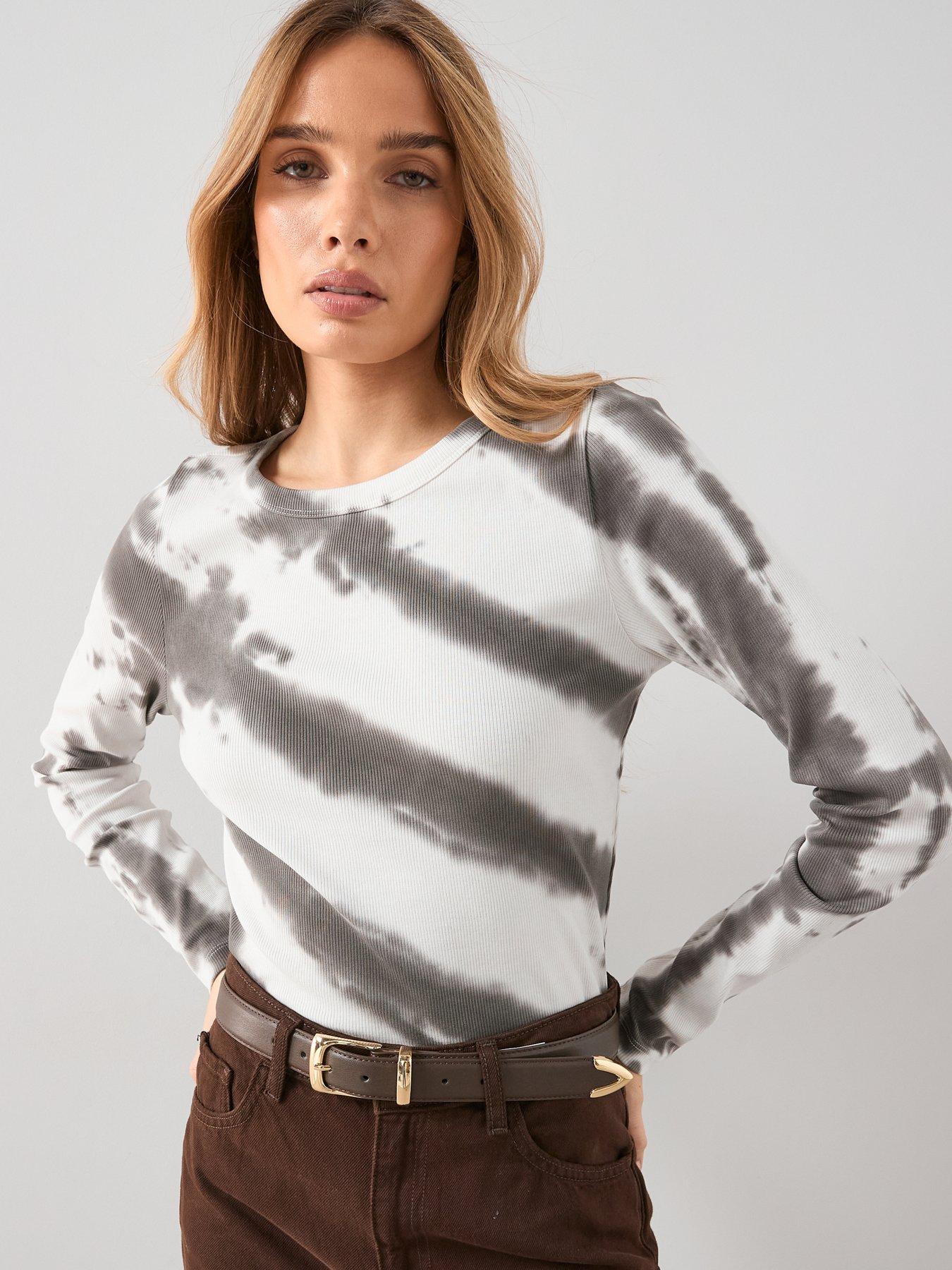 Image 1 of 7 of The Very Collection Tie Dye Long Sleeve Top - Multi