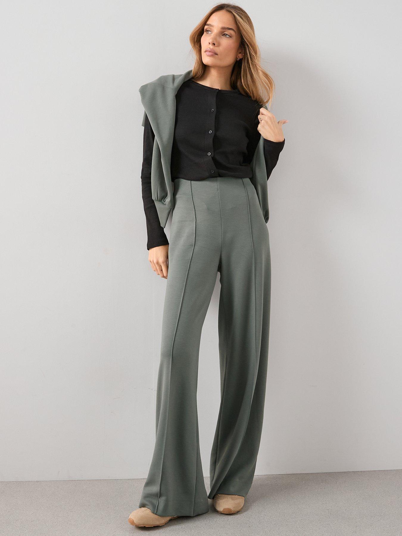  image of the-very-collection-button-through-rib-top-black