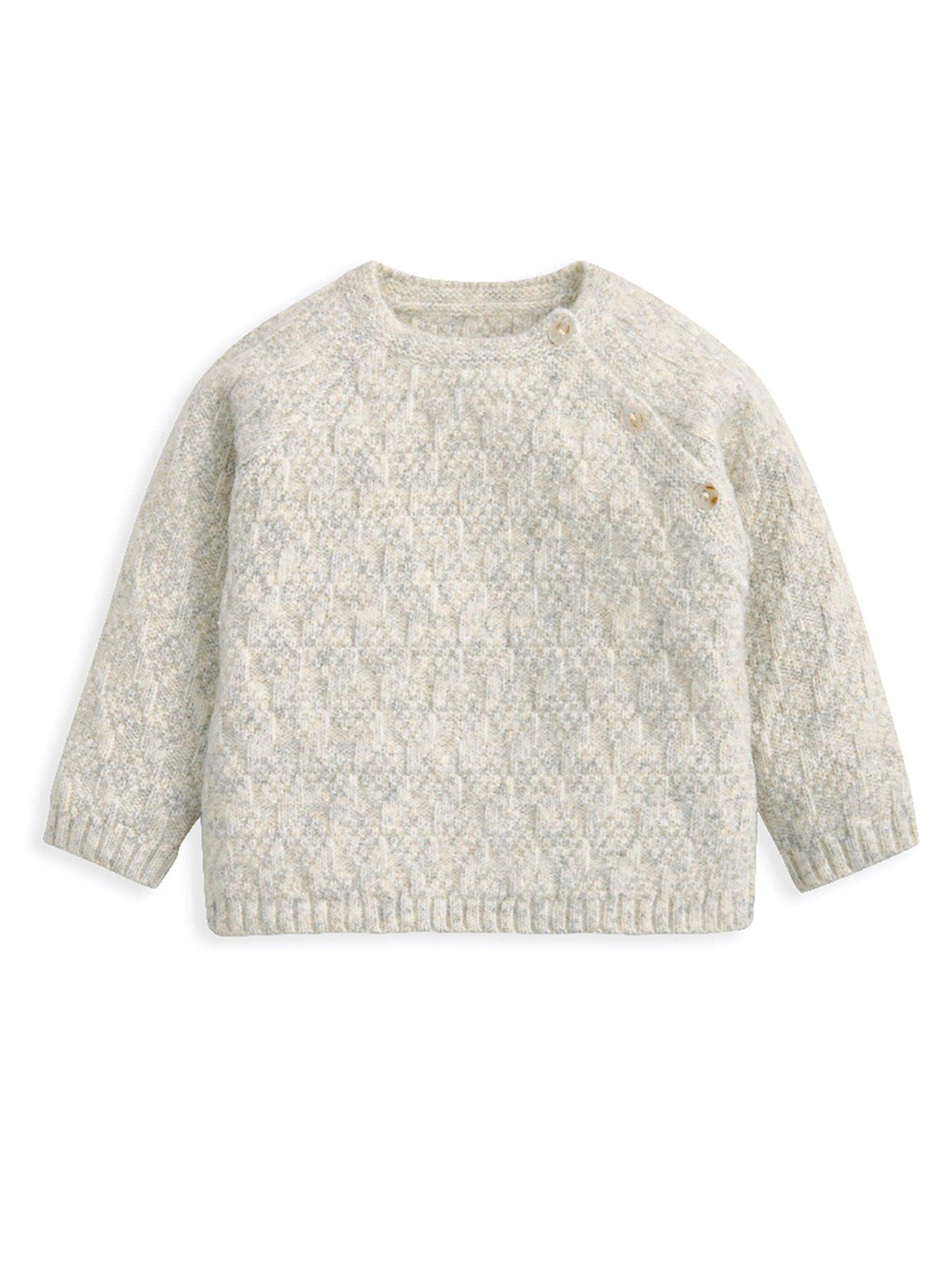 Image 3 of 4 of Mamas & Papas Baby Unisex 2 Piece Knitted Top & Legging Set - Grey