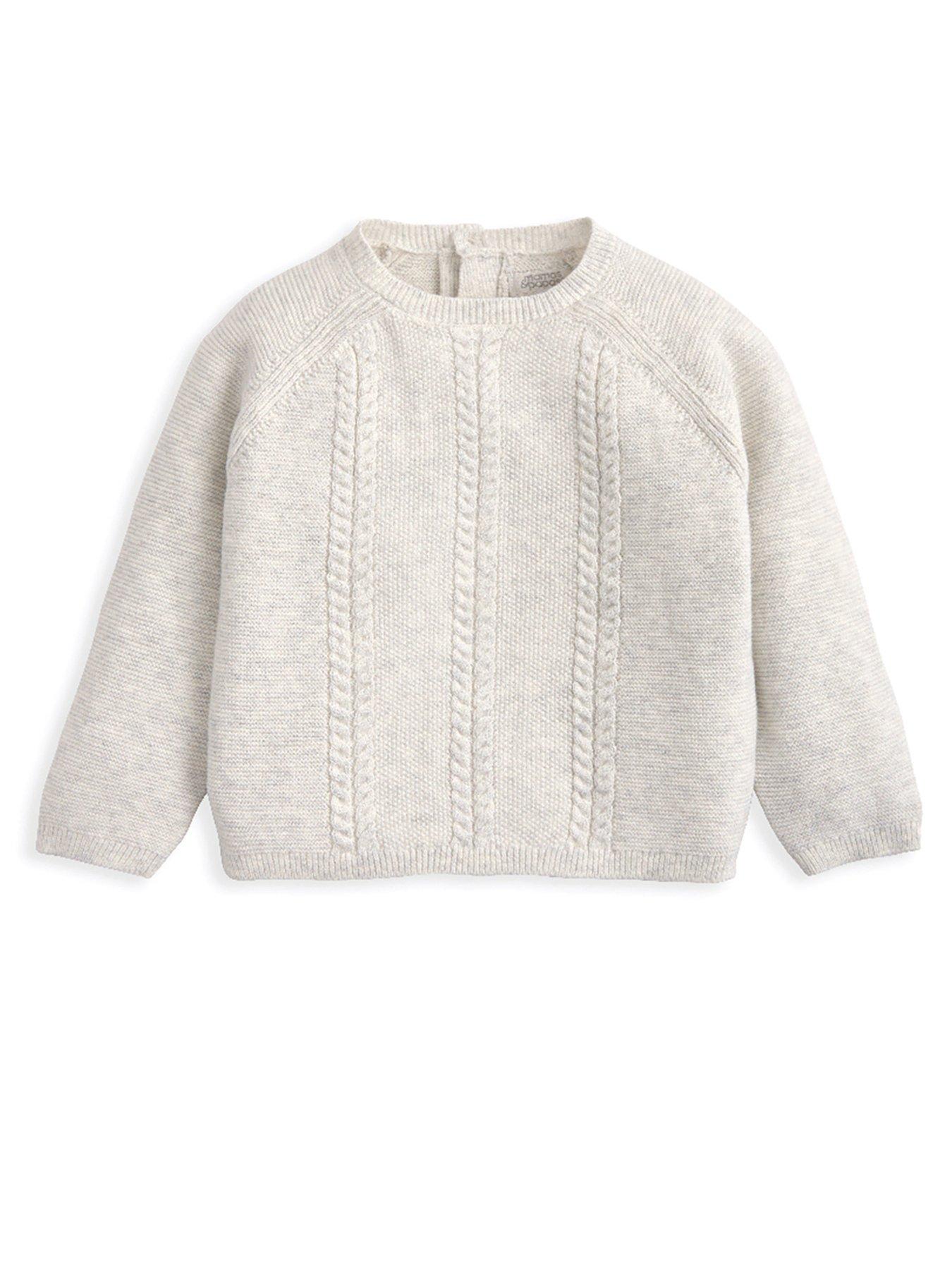 Image 2 of 4 of Mamas & Papas Baby Unisex 2 Piece Long Sleeve Knitted Top &amp; Bottom Set - Grey