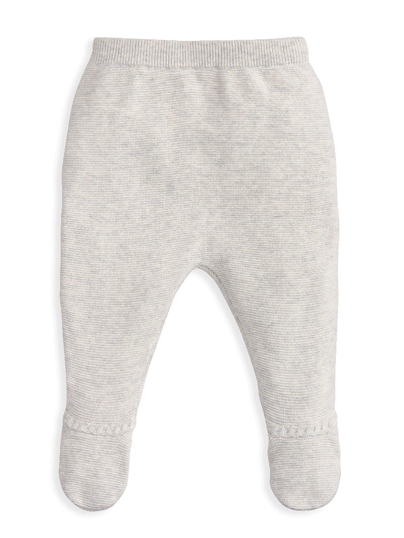 Image 3 of 4 of Mamas & Papas Baby Unisex 2 Piece Long Sleeve Knitted Top &amp; Bottom Set - Grey