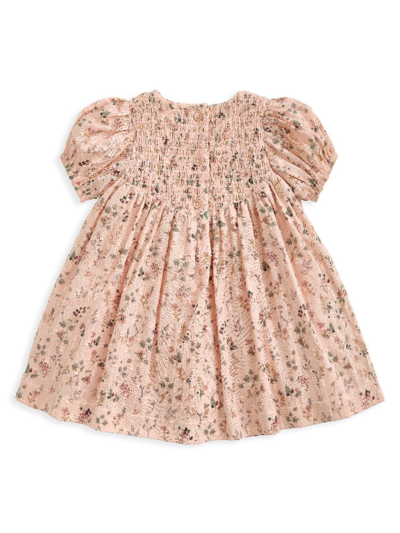 Image 2 of 3 of Mamas & Papas Baby Girls Ditsy Floral Dress - Pink