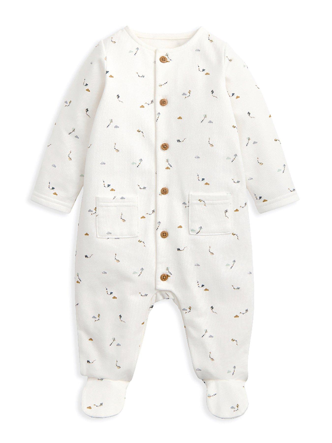 undefined Baby Boys Kite Print All In One - White