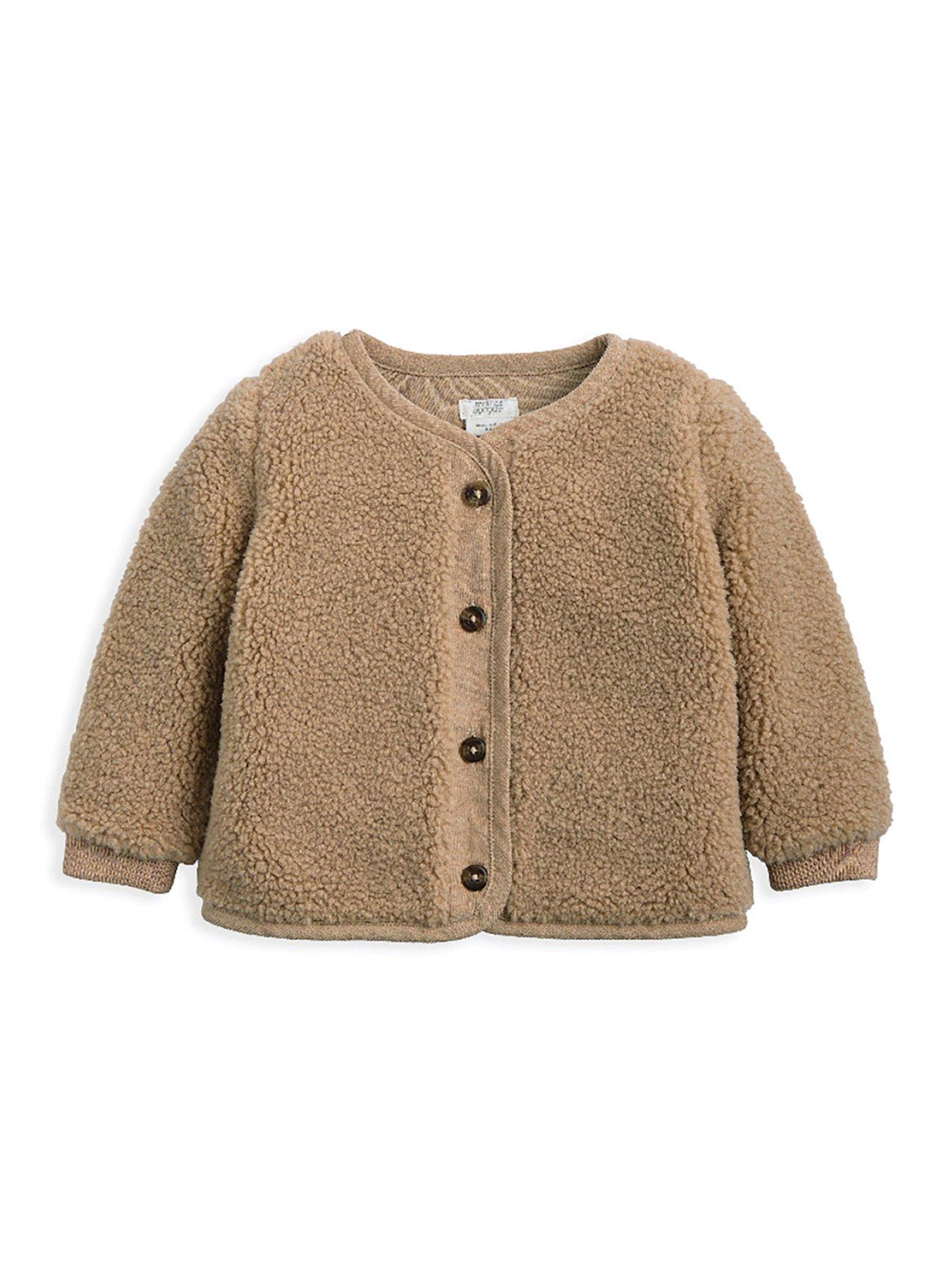 undefined Baby Unisex Borg Jacket - Brown