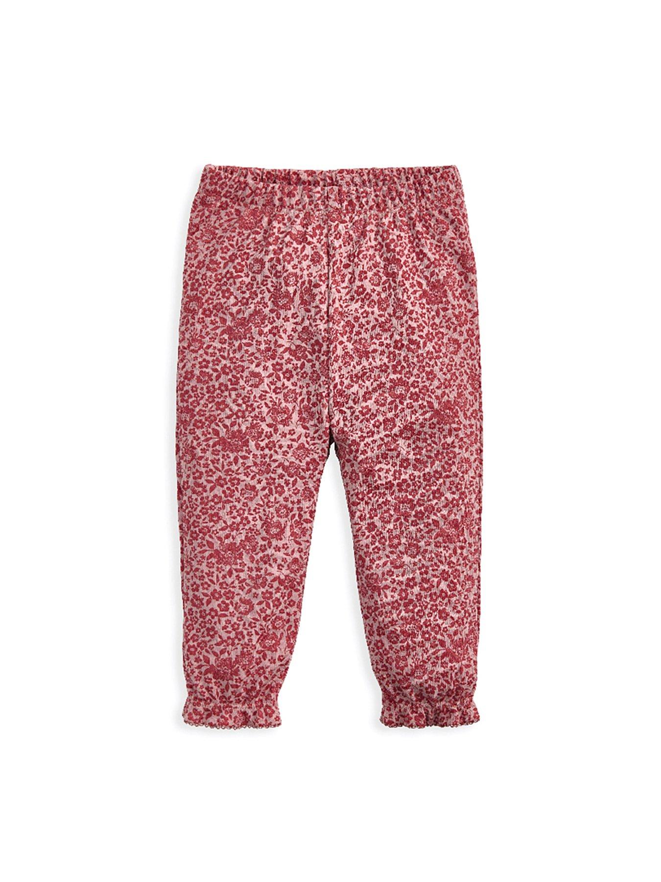 Image 2 of 2 of Mamas & Papas Baby Girls Nostalgic Floral Print Jersey Pyjamas - Pink