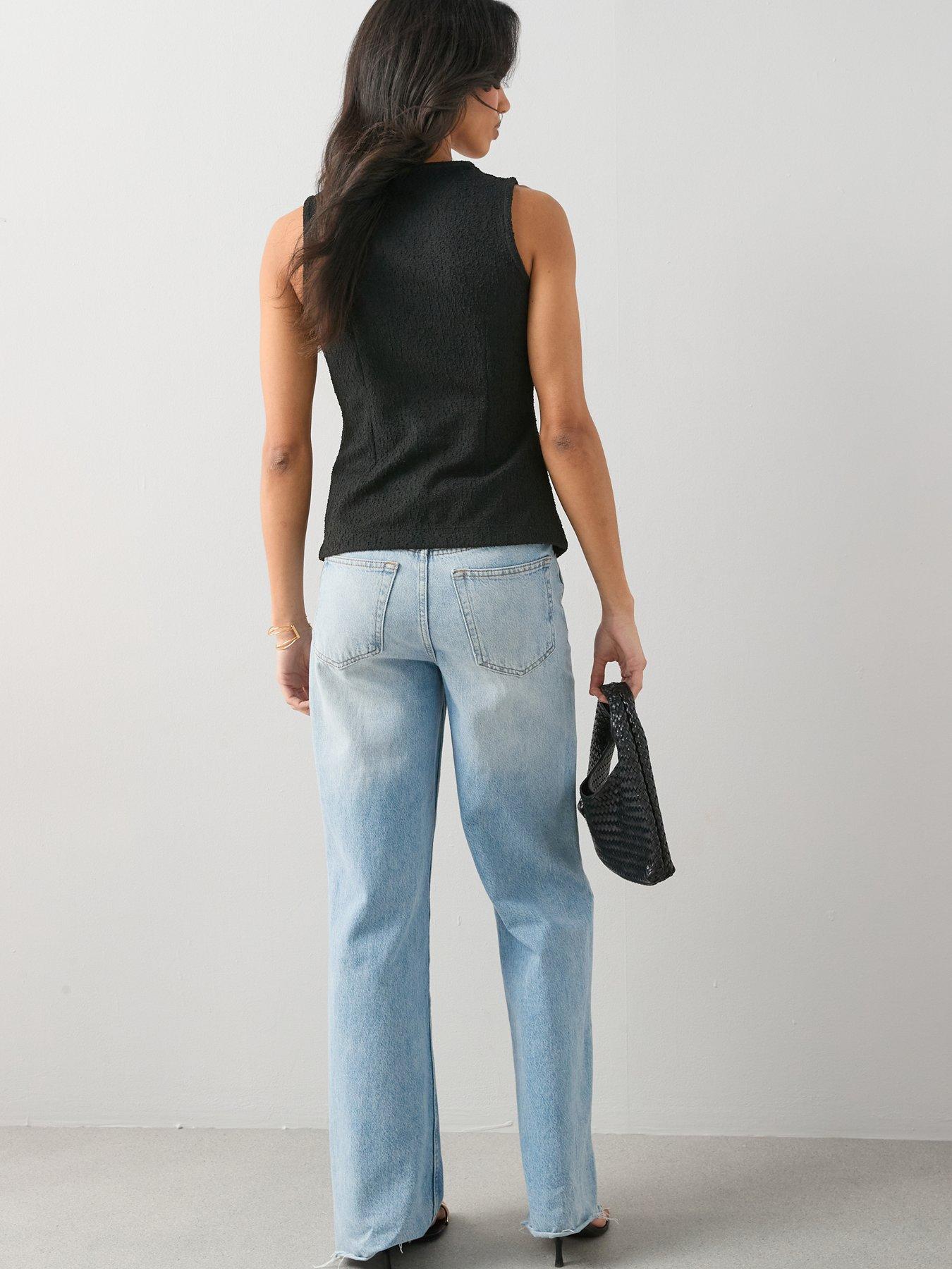 Image 5 of 7 of The Very Collection Boucle Top - Black