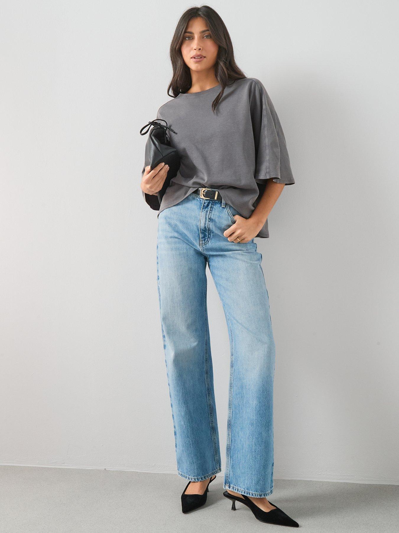  image of the-very-collection-washed-t-shirt-grey