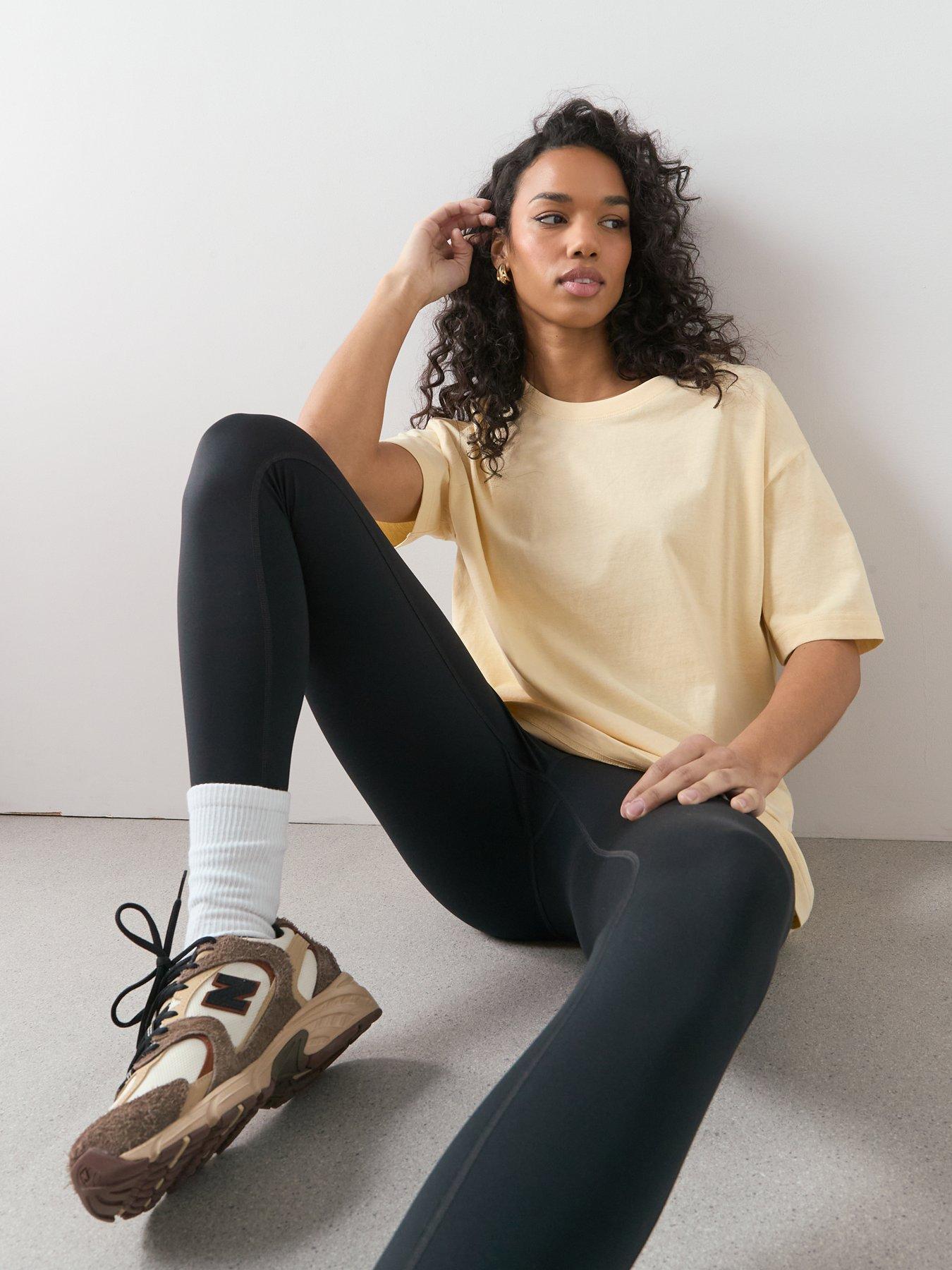 Image 4 of 6 of The Very Collection Crew Neck Oversized T-Shirt - Yellow