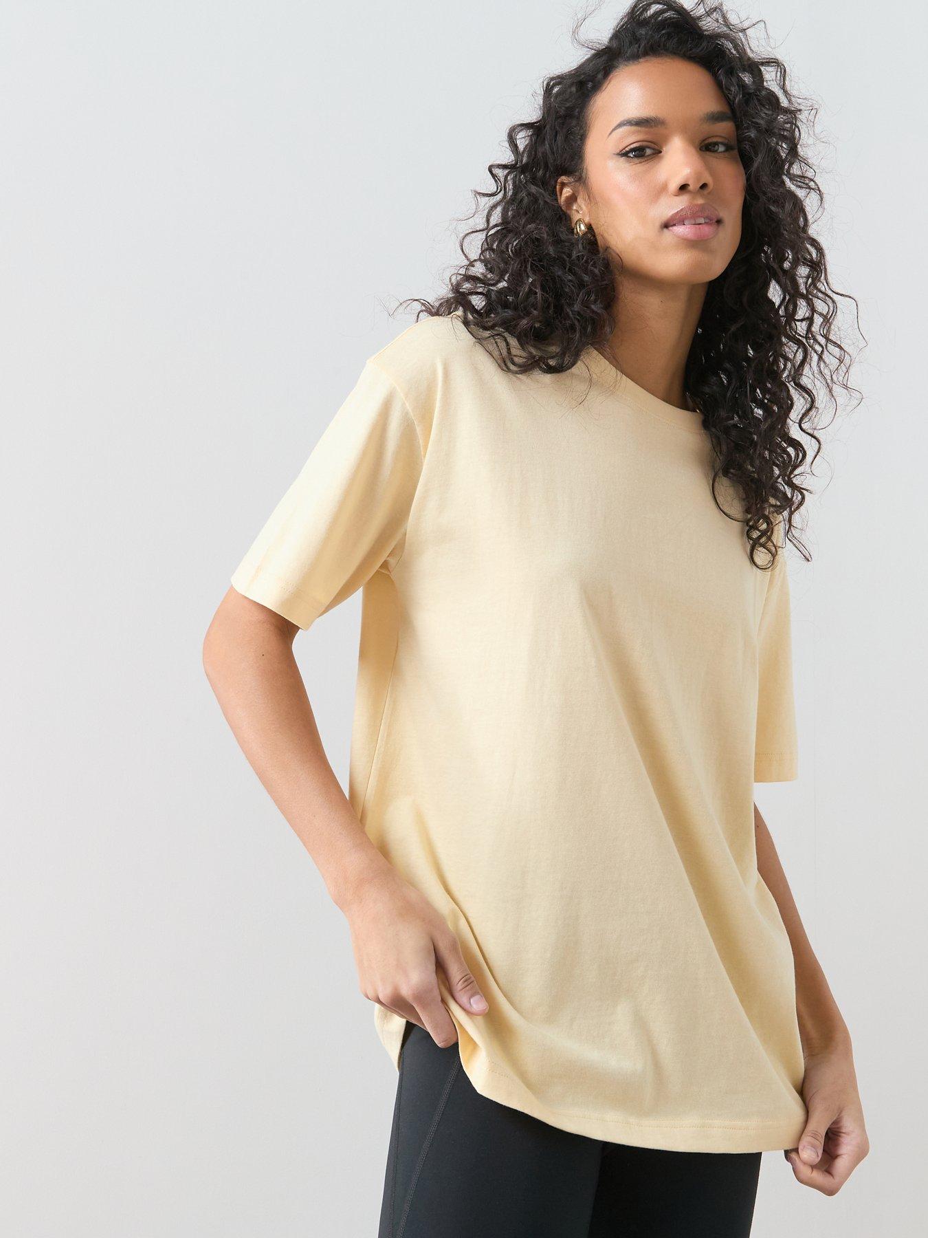Image 5 of 6 of The Very Collection Crew Neck Oversized T-Shirt - Yellow