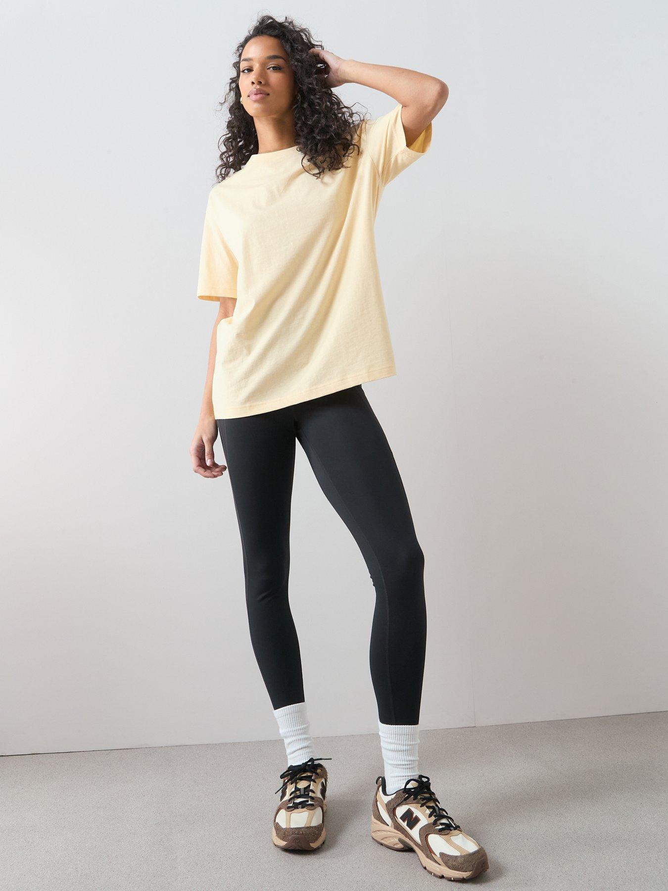 Image 6 of 6 of The Very Collection Crew Neck Oversized T-Shirt - Yellow