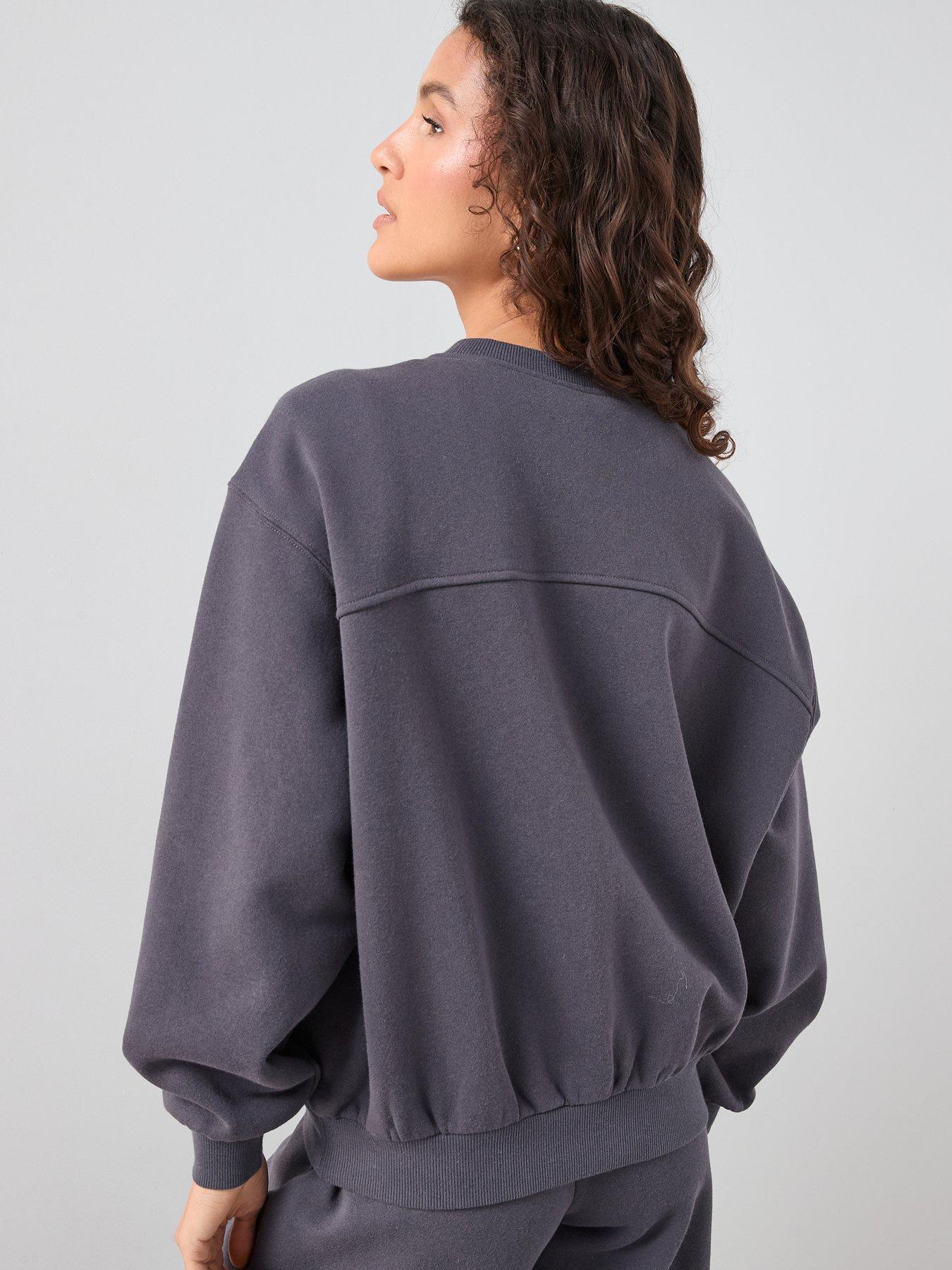  image of the-very-collection-crew-neck-sweatshirt-grey