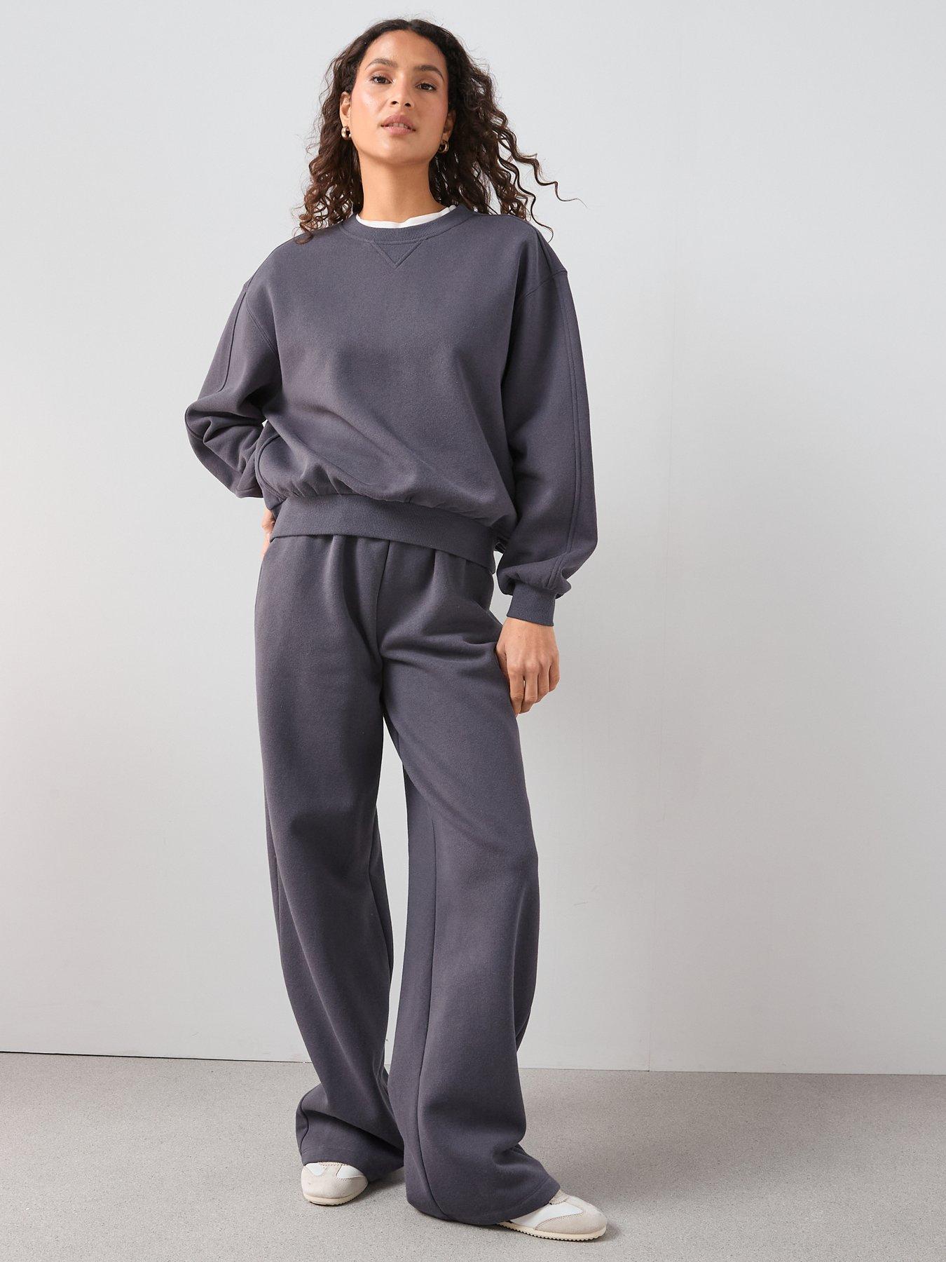  image of the-very-collection-crew-neck-sweatshirt-grey