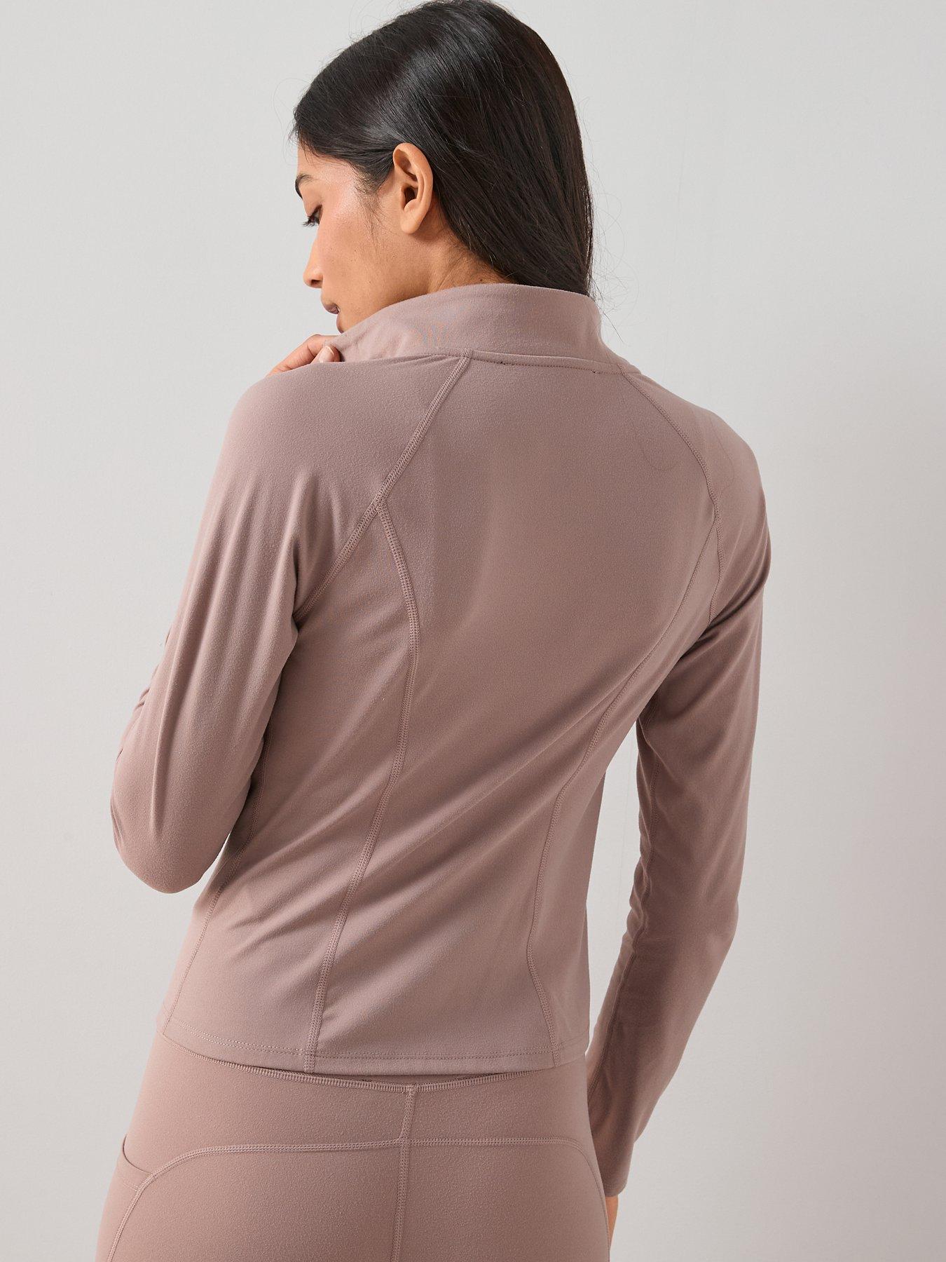 Image 2 of 6 of The Very Collection Zip Through Athleisure Jacket - Taupe