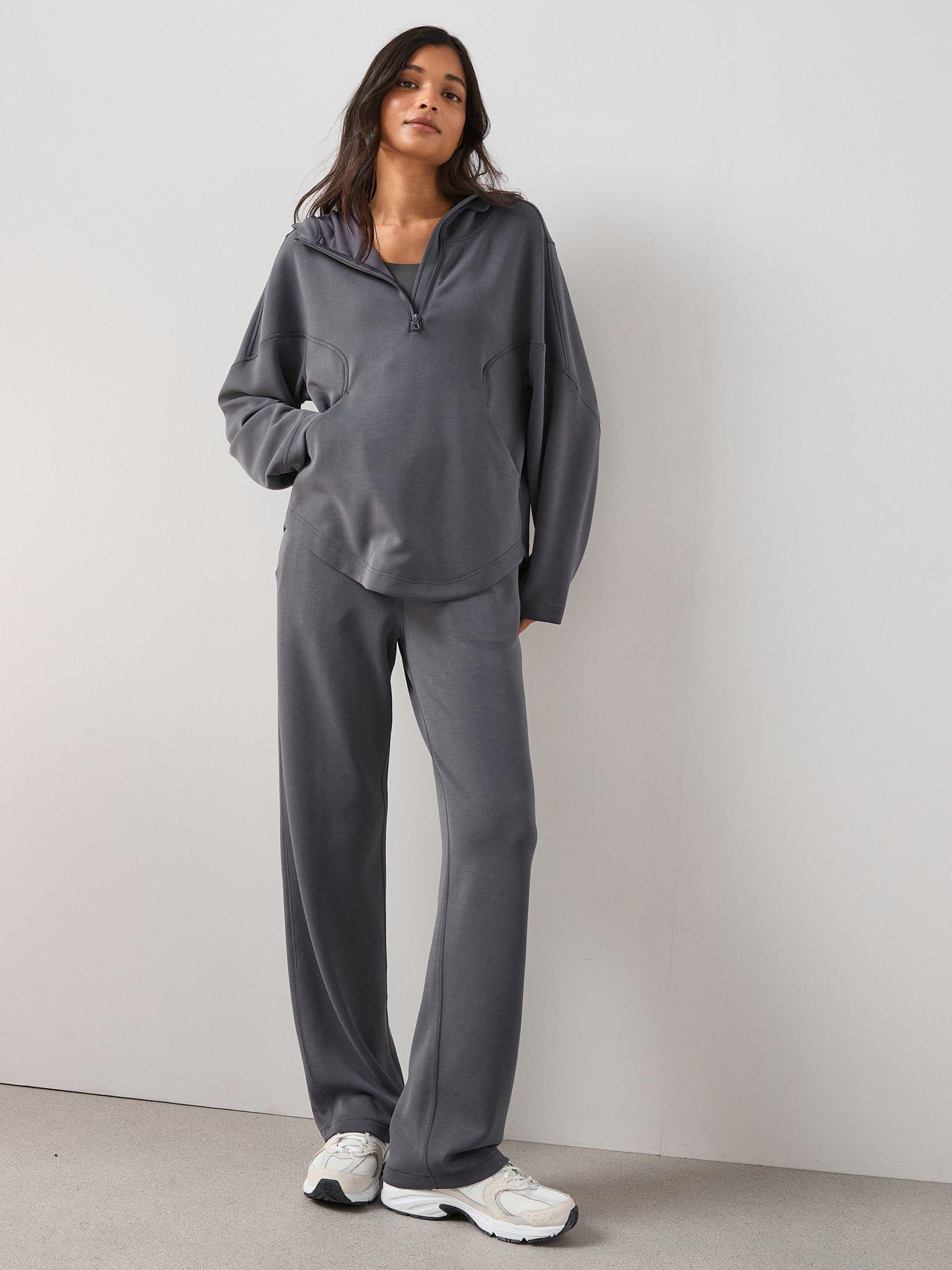 The Very Collection Modal Wide Leg Jogger Co-Ord - Grey