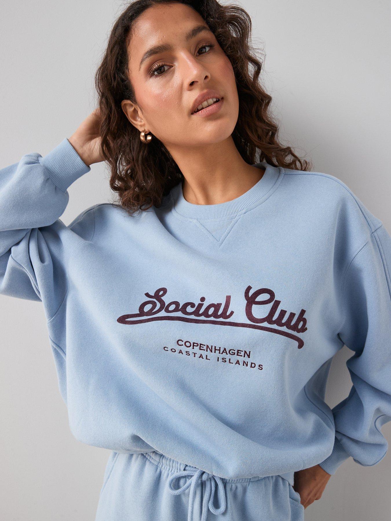 Image 4 of 7 of The Very Collection Graphic Sweater - Blue