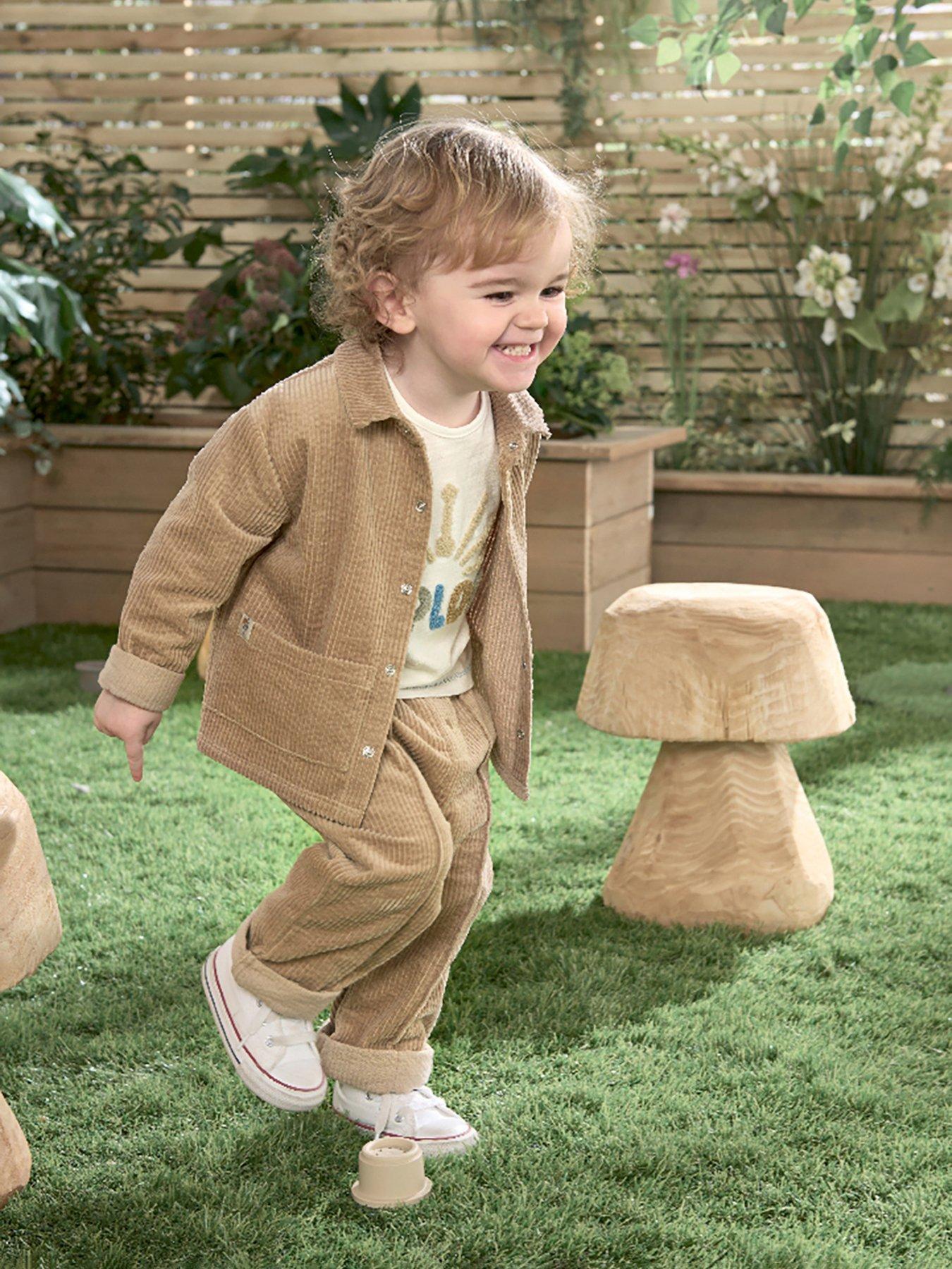Image 2 of 5 of Mamas & Papas Baby Boys Cord Shacket - Beige
