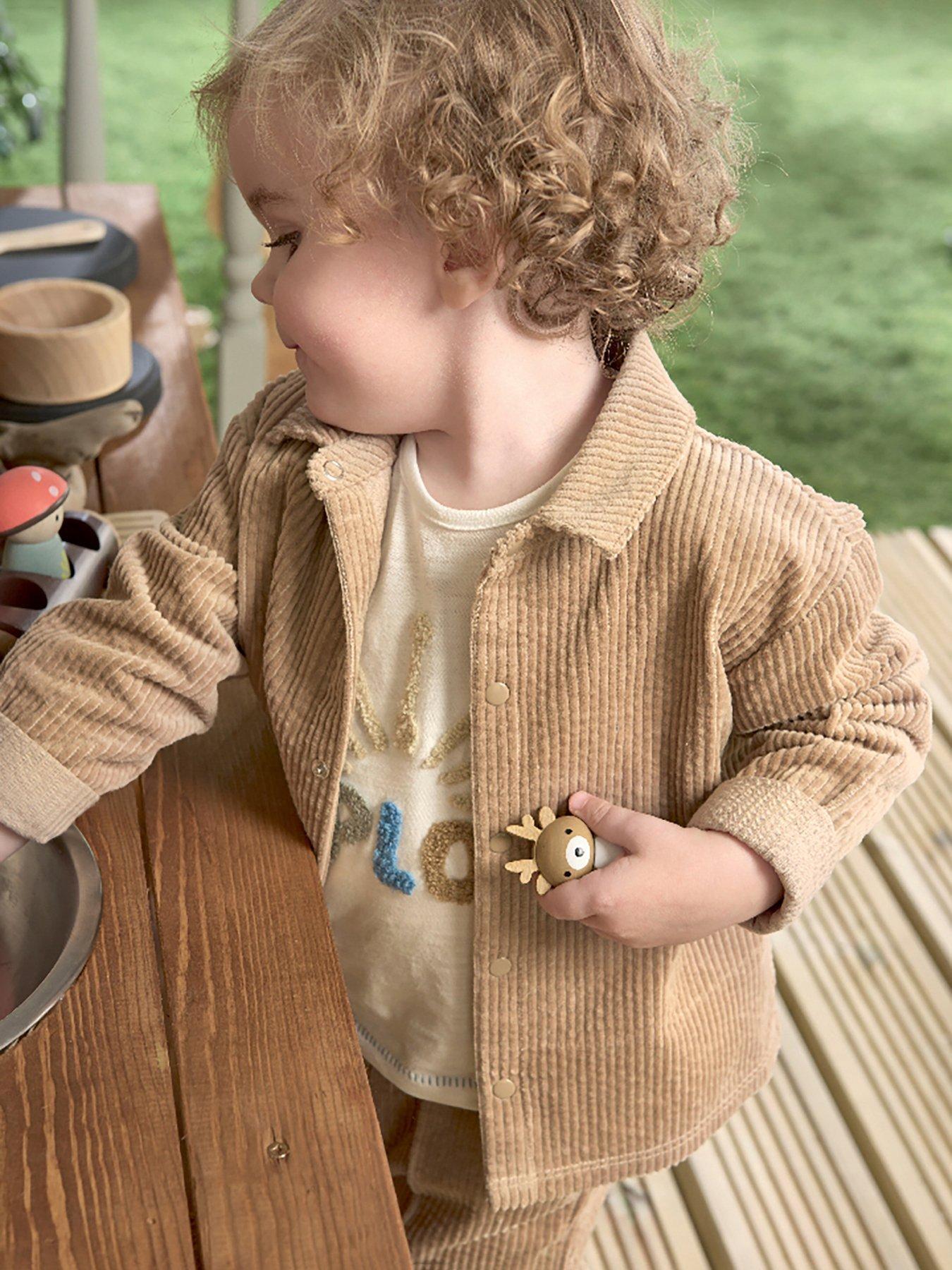 Image 3 of 5 of Mamas & Papas Baby Boys Cord Shacket - Beige
