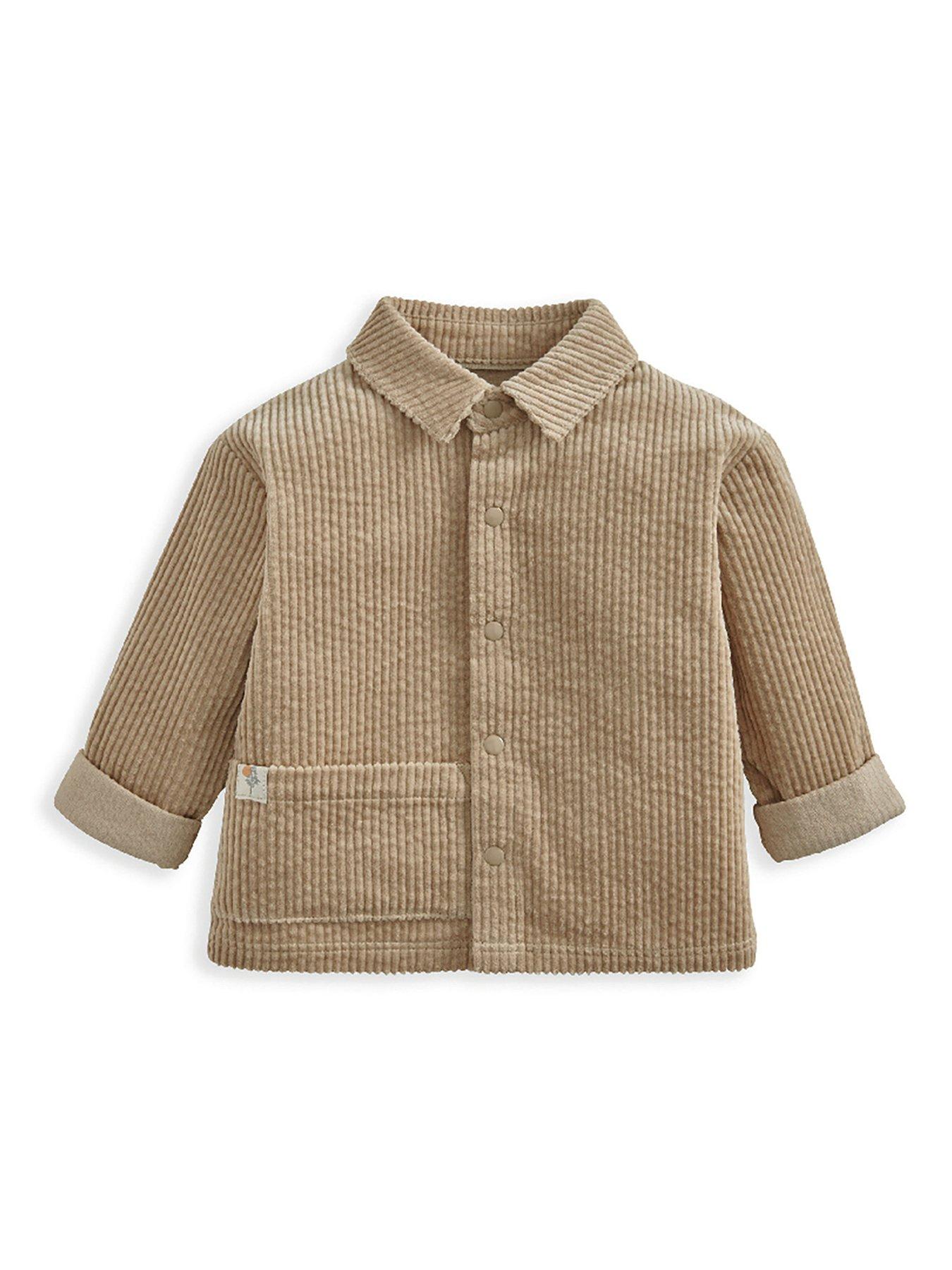 Image 4 of 5 of Mamas & Papas Baby Boys Cord Shacket - Beige