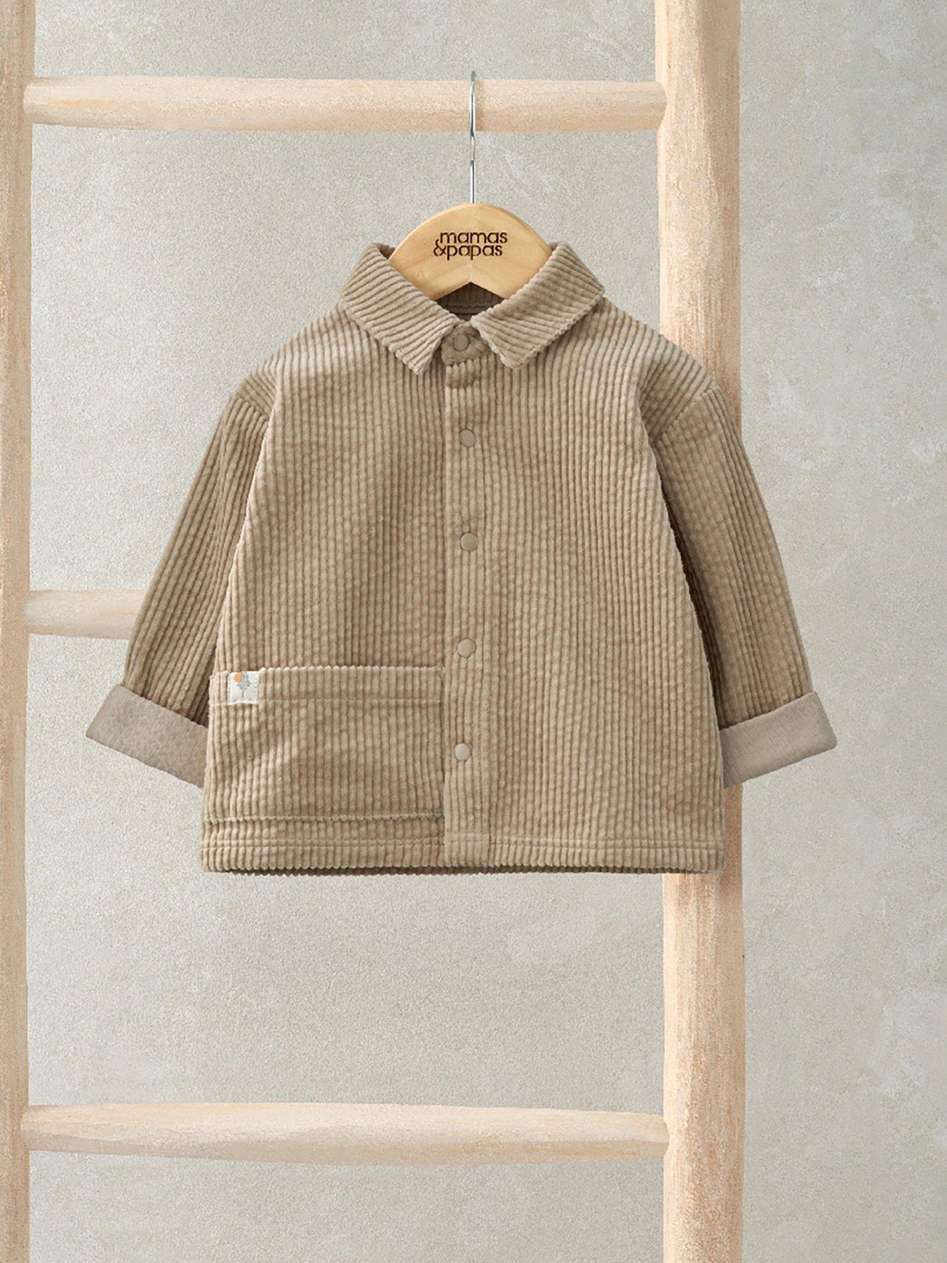 Image 5 of 5 of Mamas & Papas Baby Boys Cord Shacket - Beige
