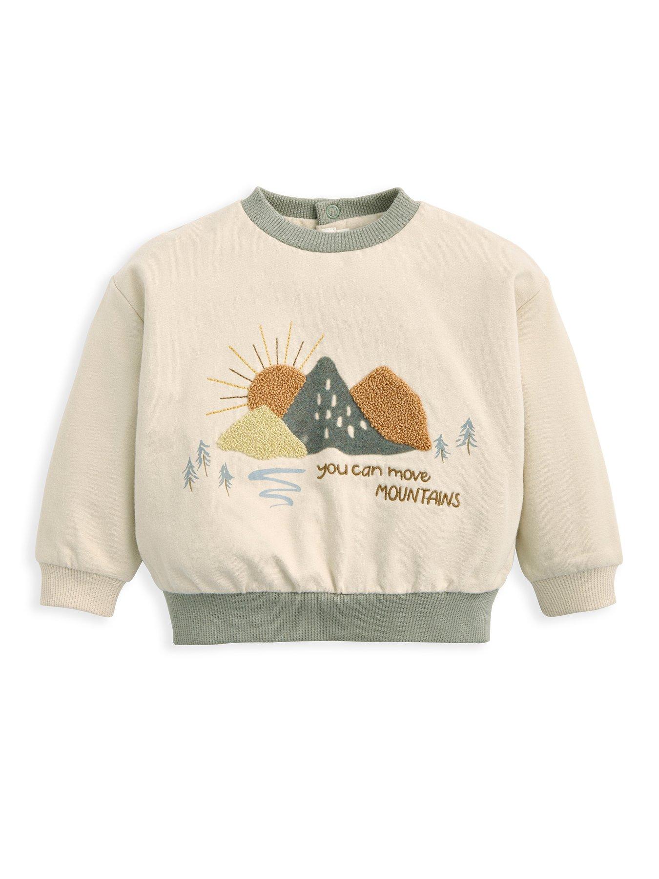 undefined Baby Boys Mountain Boucle Sweatshirt - Cream
