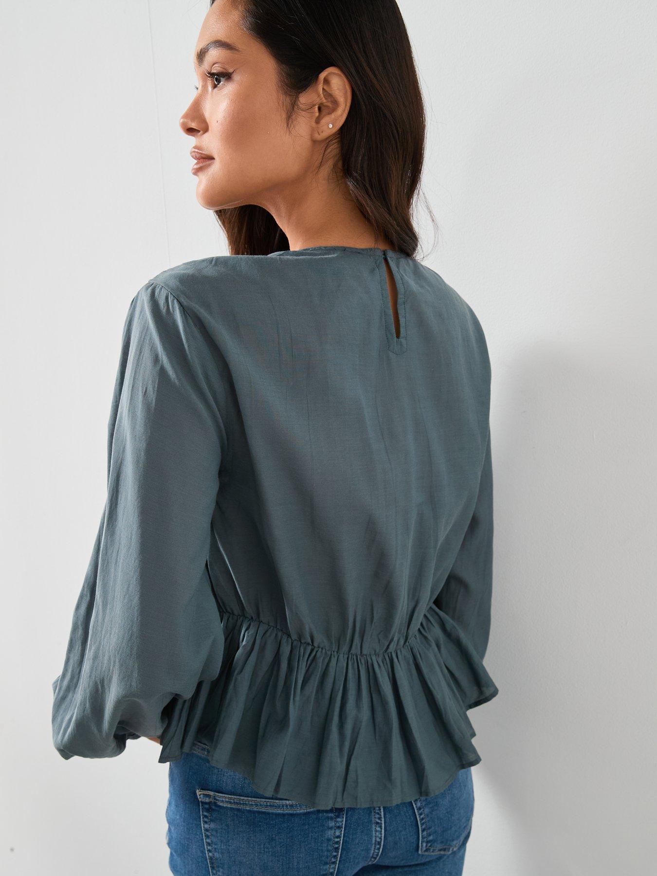 Image 5 of 6 of AllSaints Melani Top - Blue