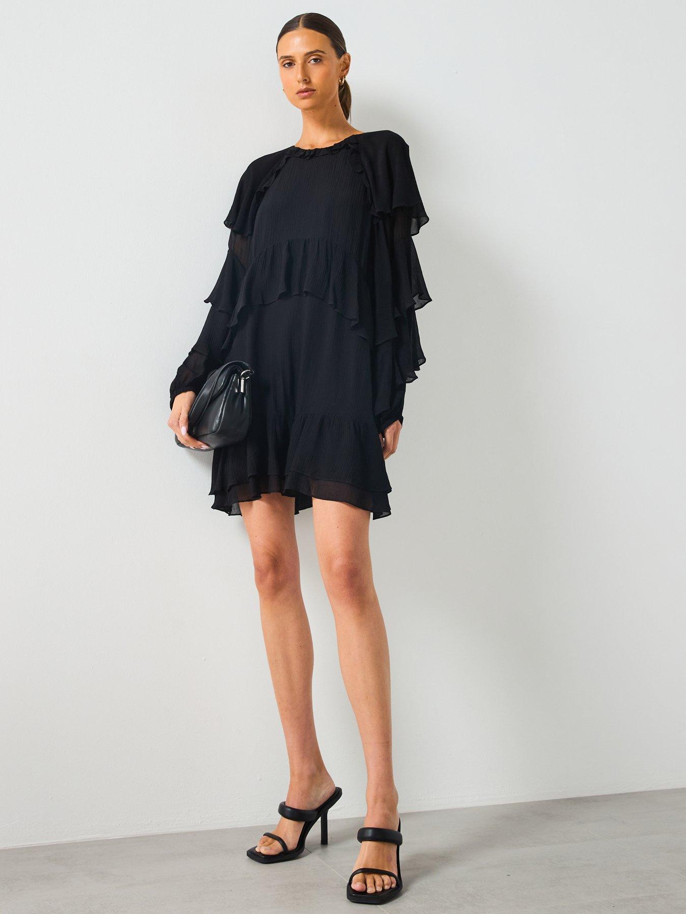 Image 3 of 6 of AllSaints Lissie Dress - Black