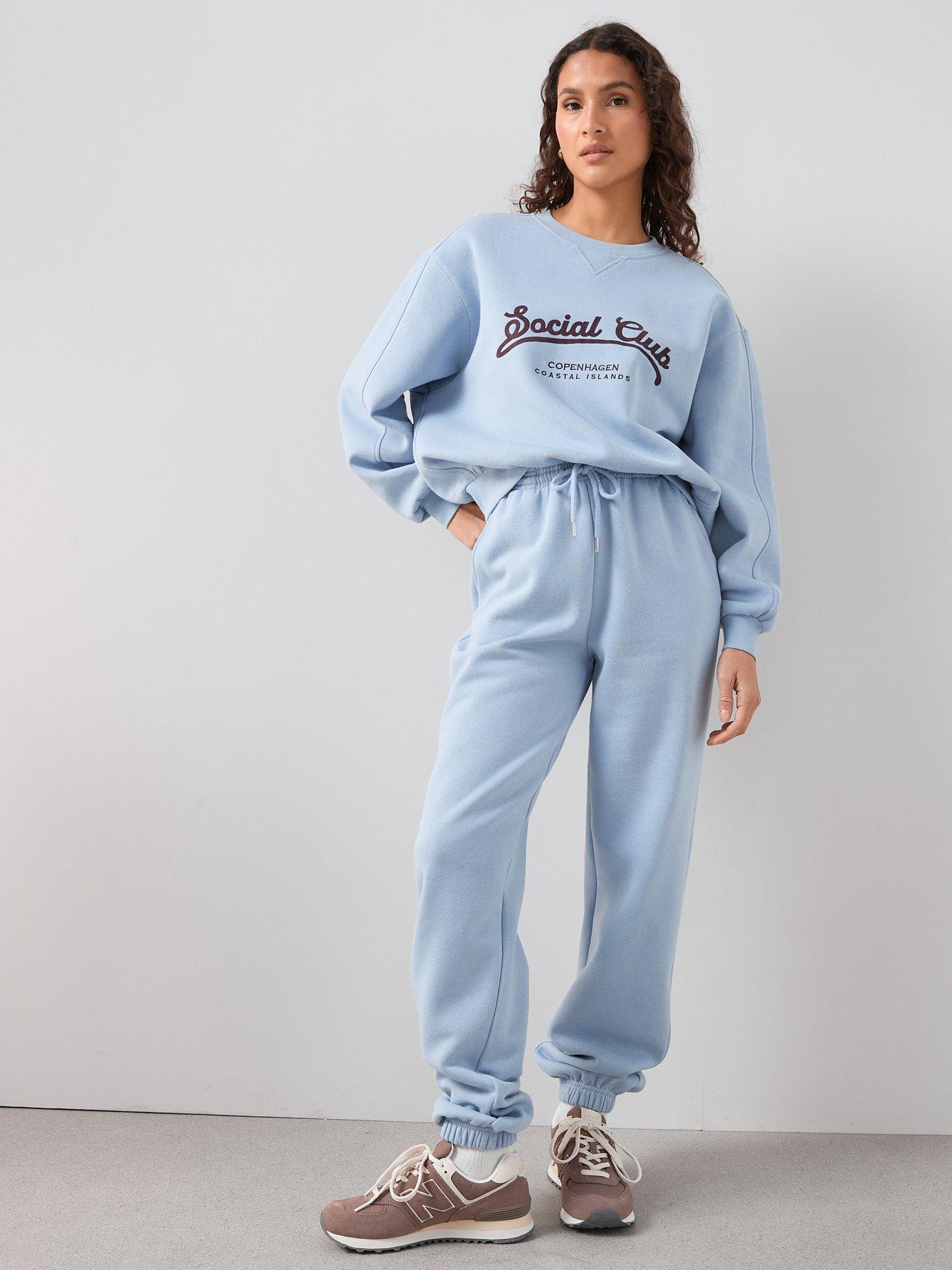  image of the-very-collection-relaxed-cuffed-jogger-blue