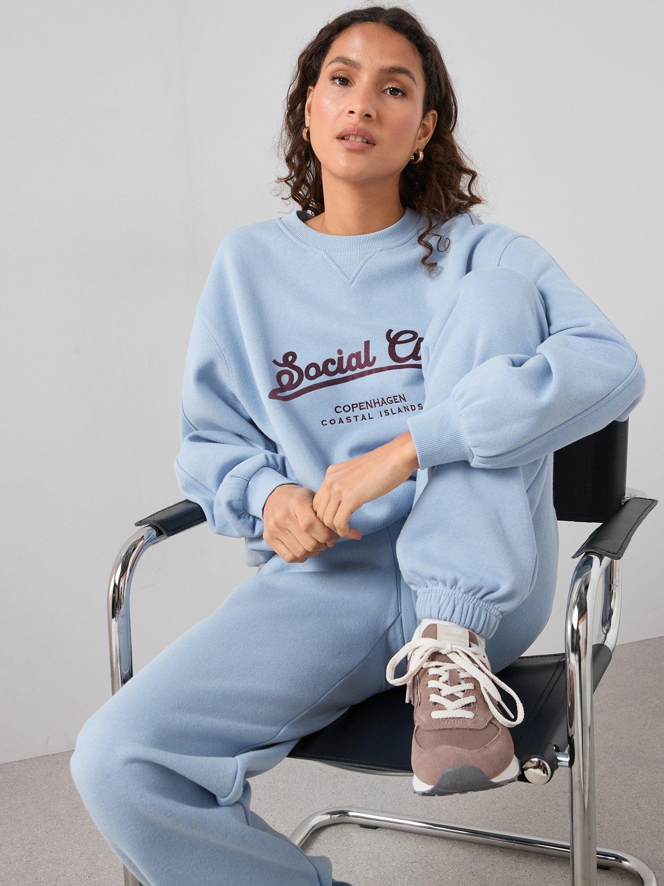  image of the-very-collection-relaxed-cuffed-jogger-blue