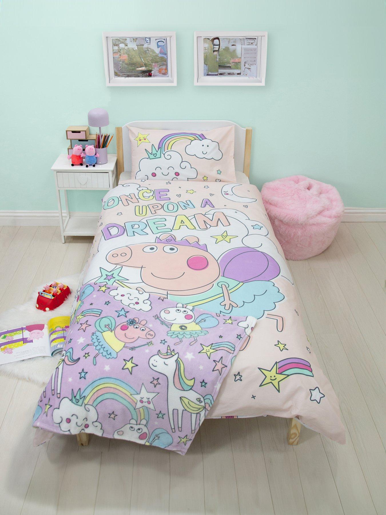 Image 1 of 6 of Peppa Pig Bedtime Panel Duvet- Single