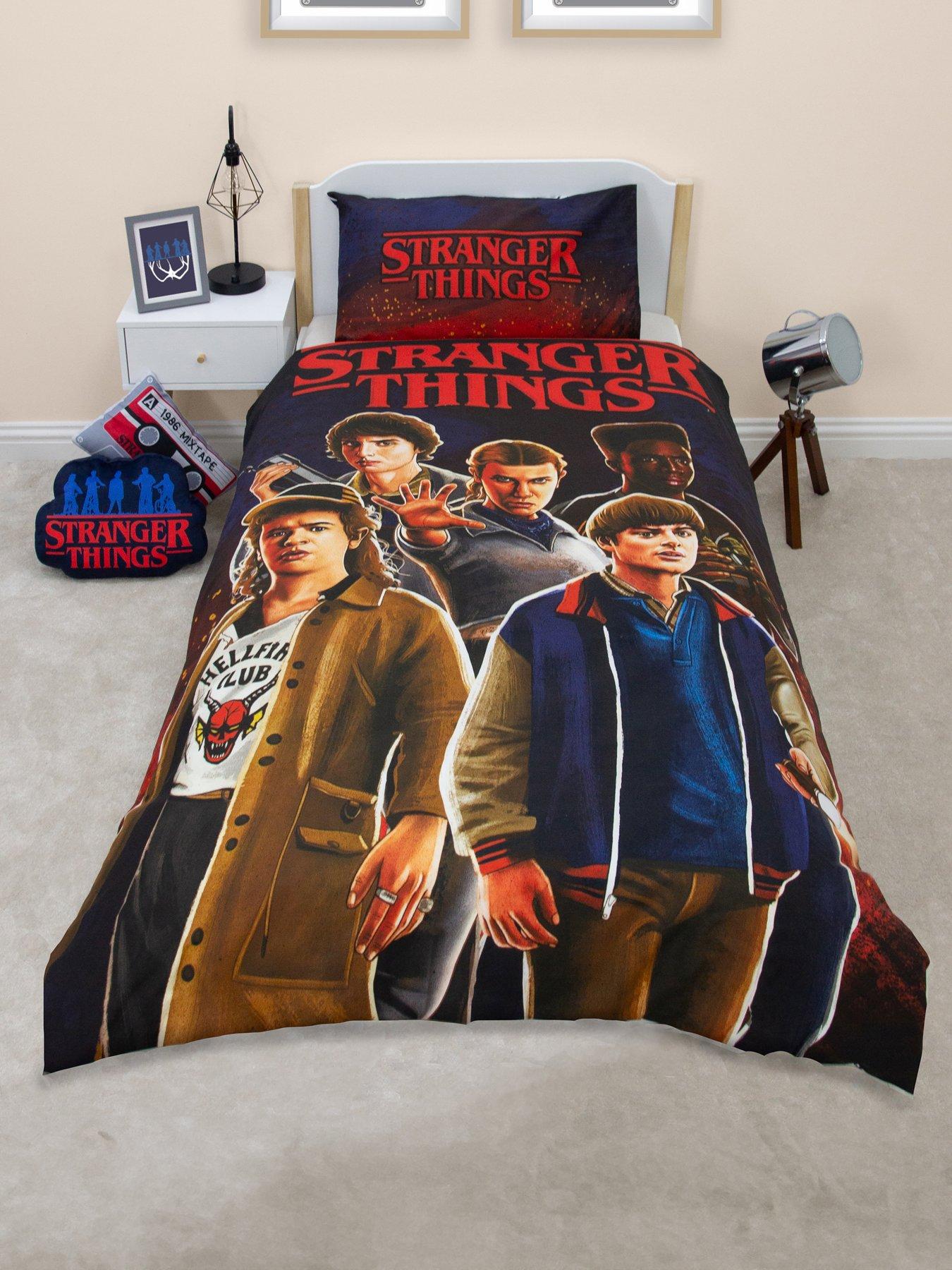 undefined Stranger Things Flames Panel Duvet  Single