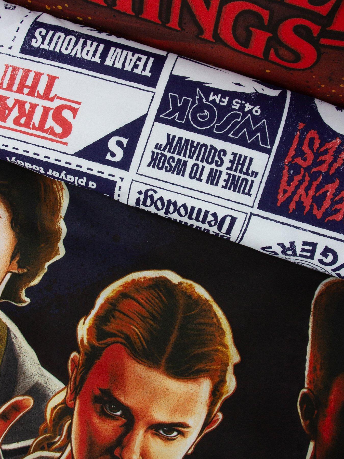Stranger Things Flames Panel Duvet Single | Littlewoods