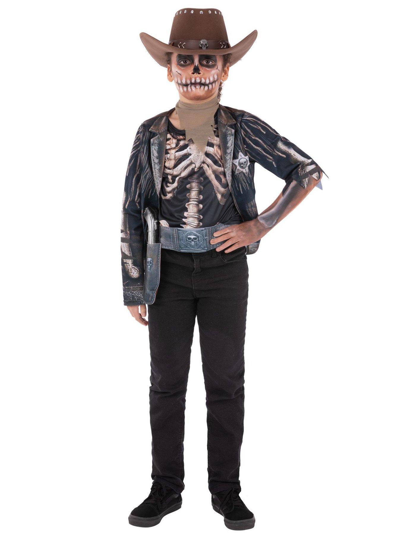 Kids Skeleton Cowboy Costume