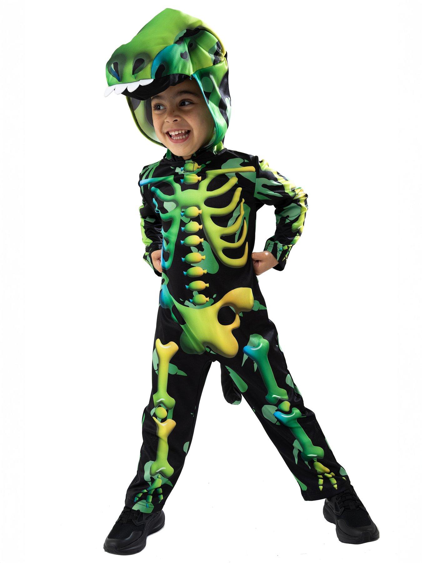 Image 1 of 5 of Skeleton Dinosaur Costume