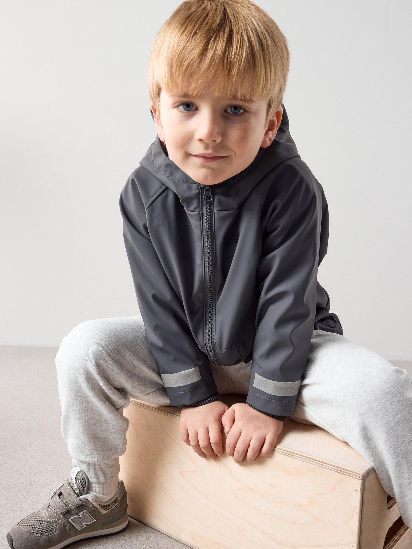 Image 1 of 6 of The Very Collection Boys Showerproof Rain Mac - Grey