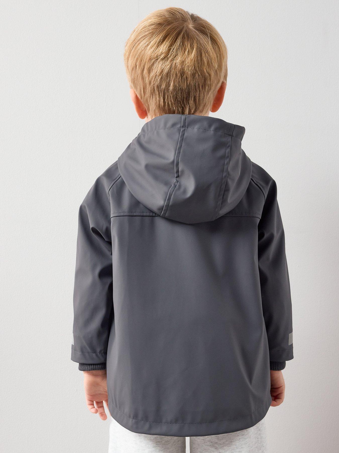 Image 2 of 6 of The Very Collection Boys Showerproof Rain Mac - Grey