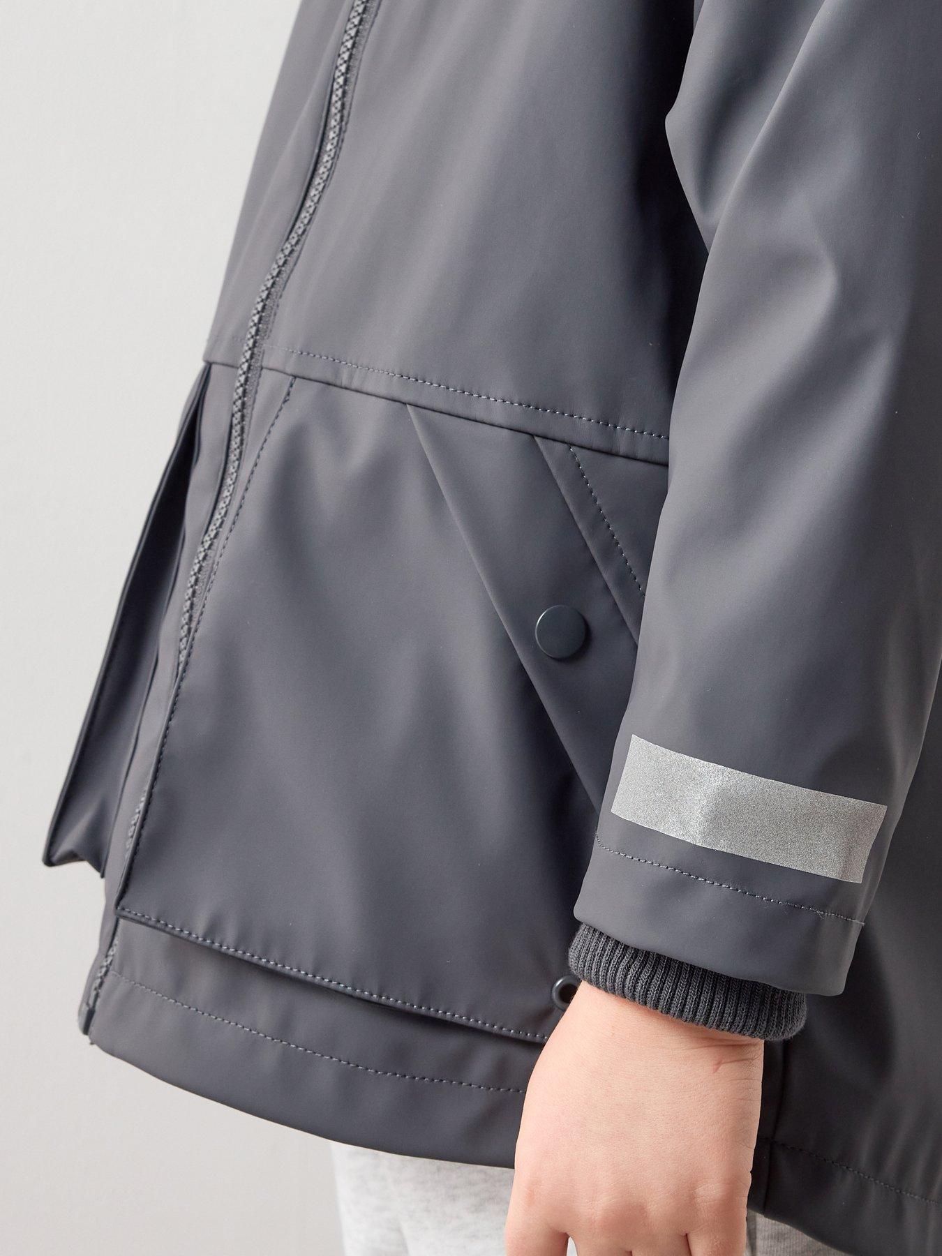 Image 4 of 6 of The Very Collection Boys Showerproof Rain Mac - Grey