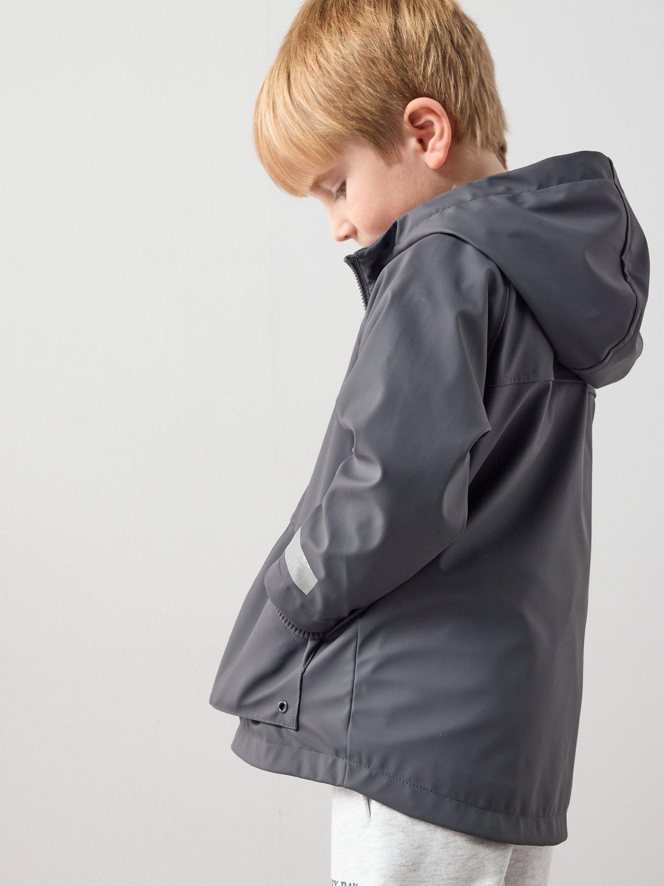 Image 5 of 6 of The Very Collection Boys Showerproof Rain Mac - Grey