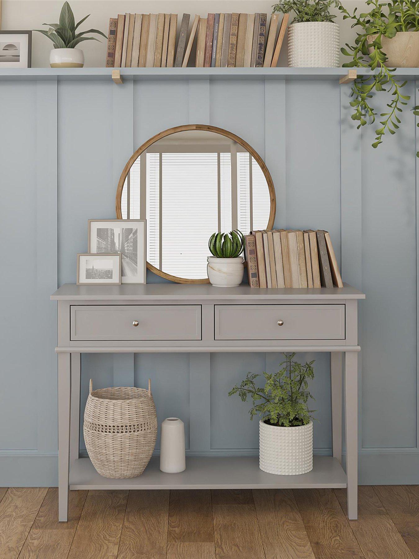 Image 1 of 7 of Dorel Home Franklin Console Table Table Grey