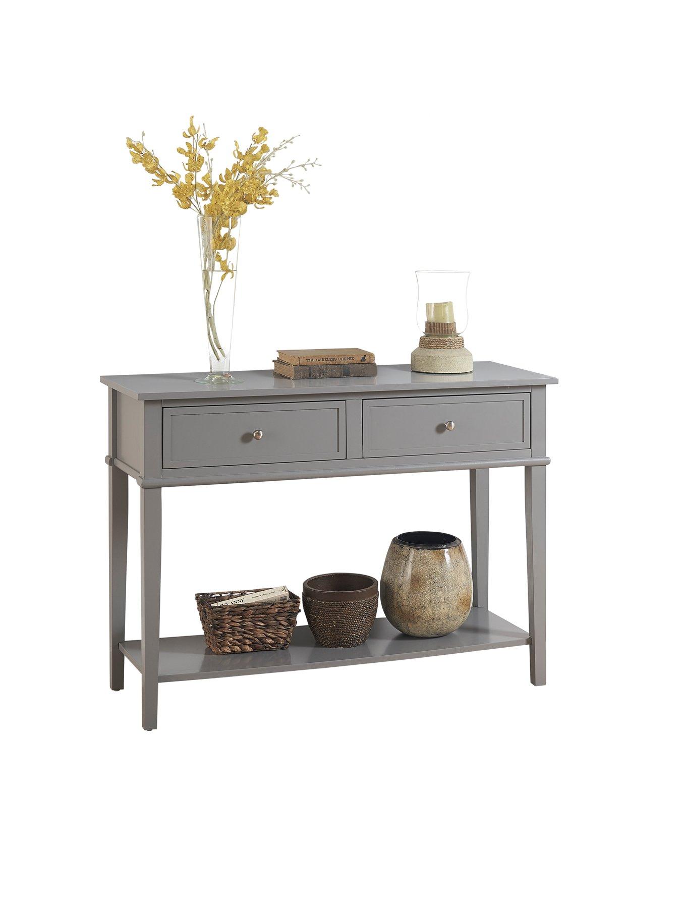 Image 5 of 7 of Dorel Home Franklin Console Table Table Grey