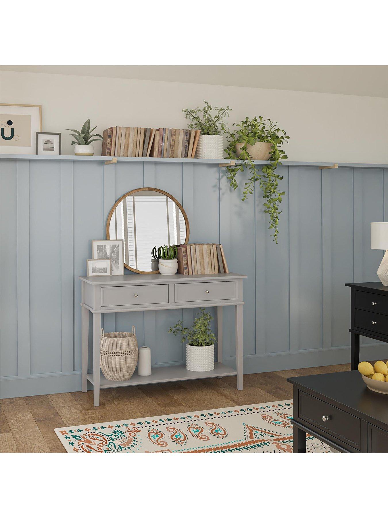 Image 7 of 7 of Dorel Home Franklin Console Table Table Grey