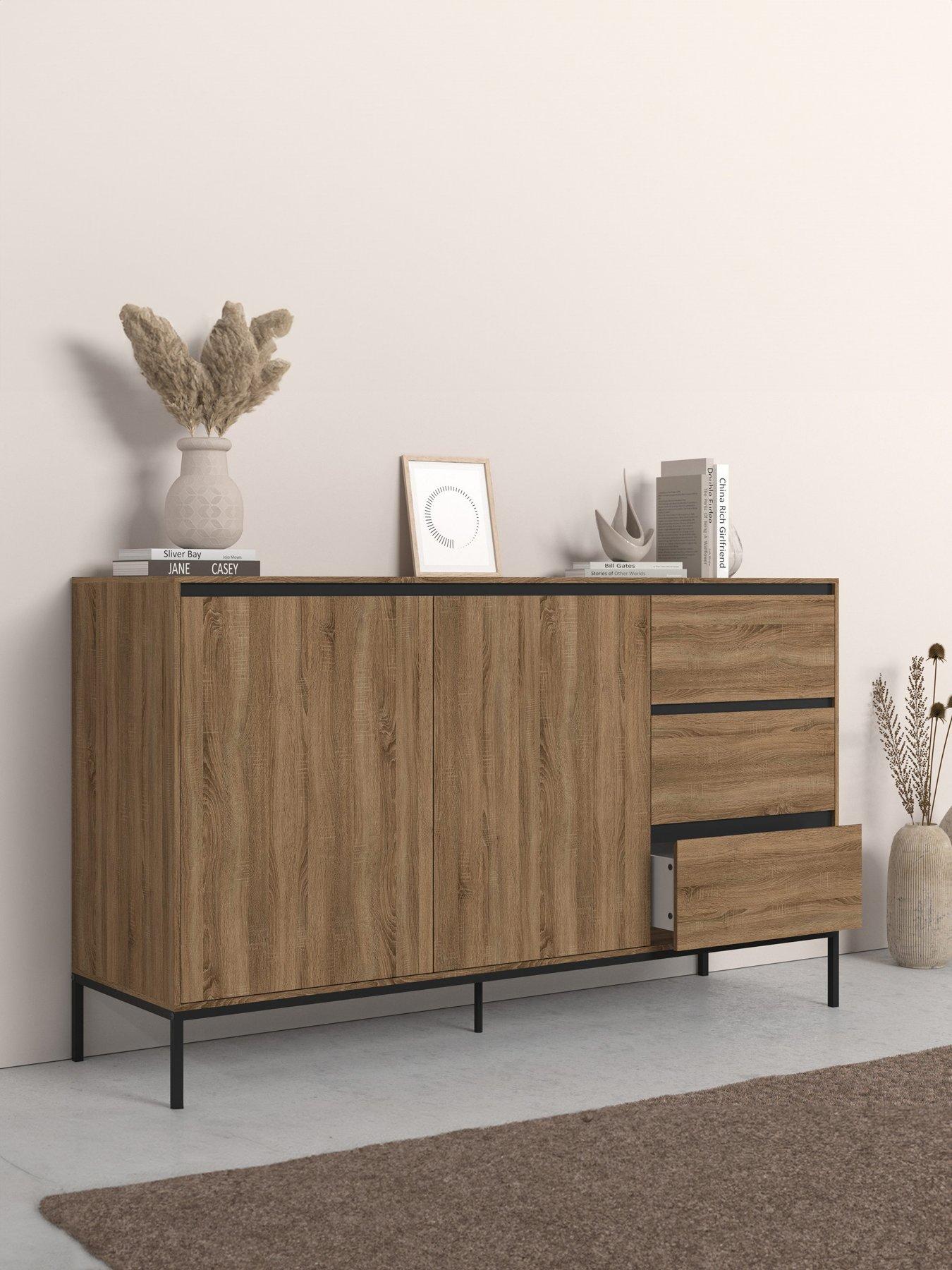 Dorel Home Bari Sideboard - 2 Door / 3 Drawer