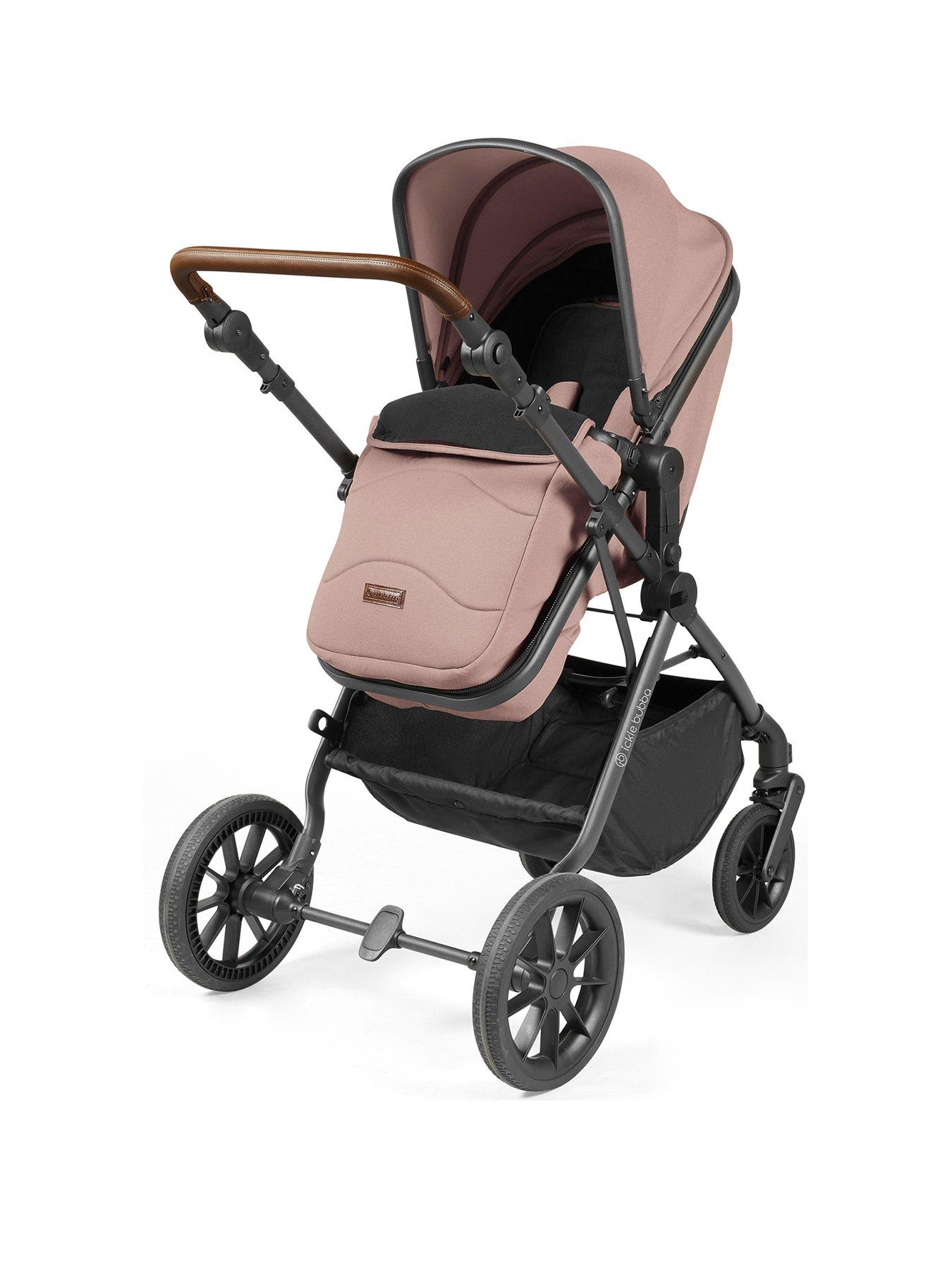 Image 3 of 6 of Ickle Bubba Cosmo All-in-One i-Size Travel System with Cirrus Car Seat & ISOFIX Base - Gunmetal / Desert / Tan