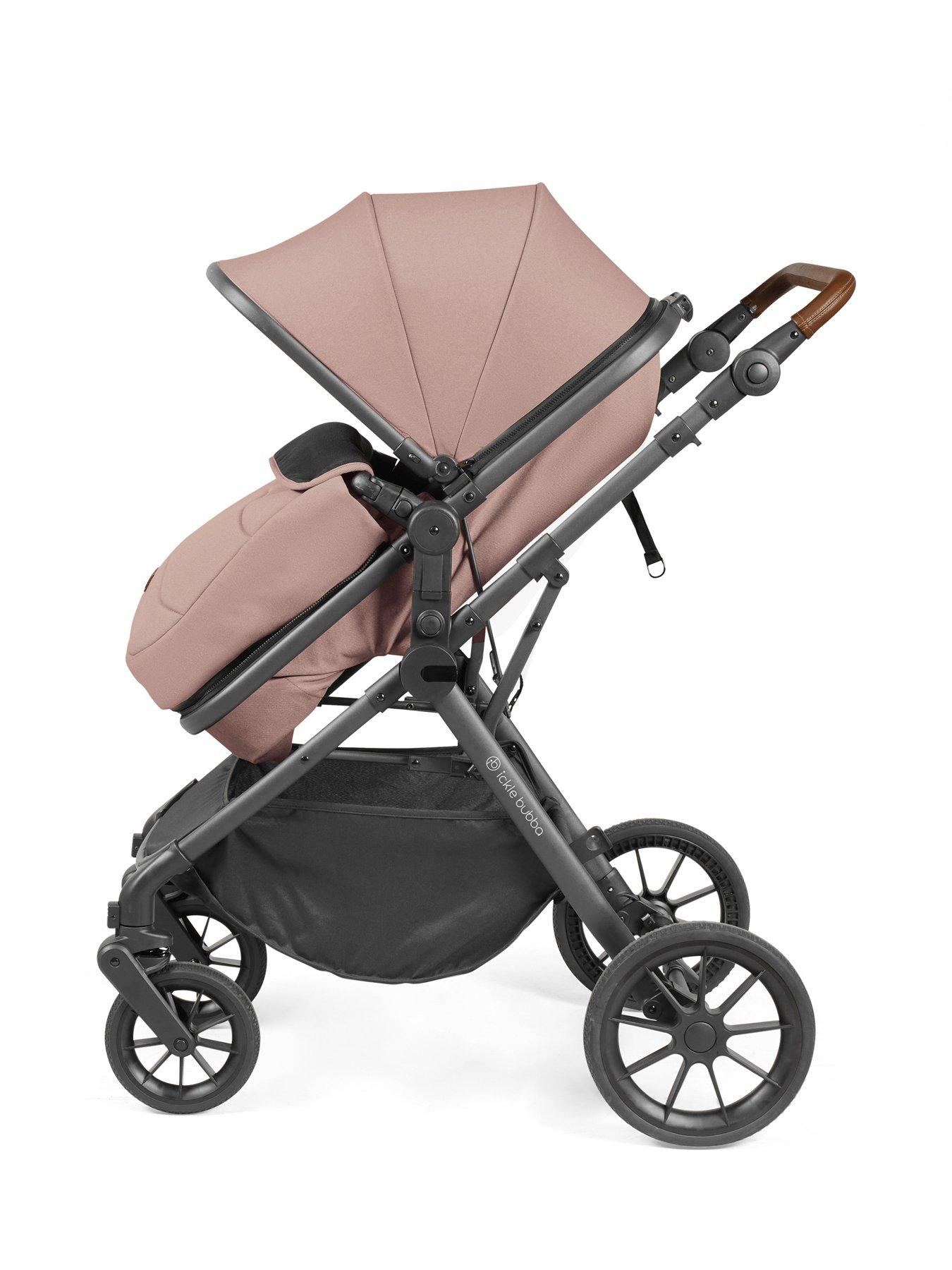 Image 4 of 6 of Ickle Bubba Cosmo All-in-One i-Size Travel System with Cirrus Car Seat & ISOFIX Base - Gunmetal / Desert / Tan